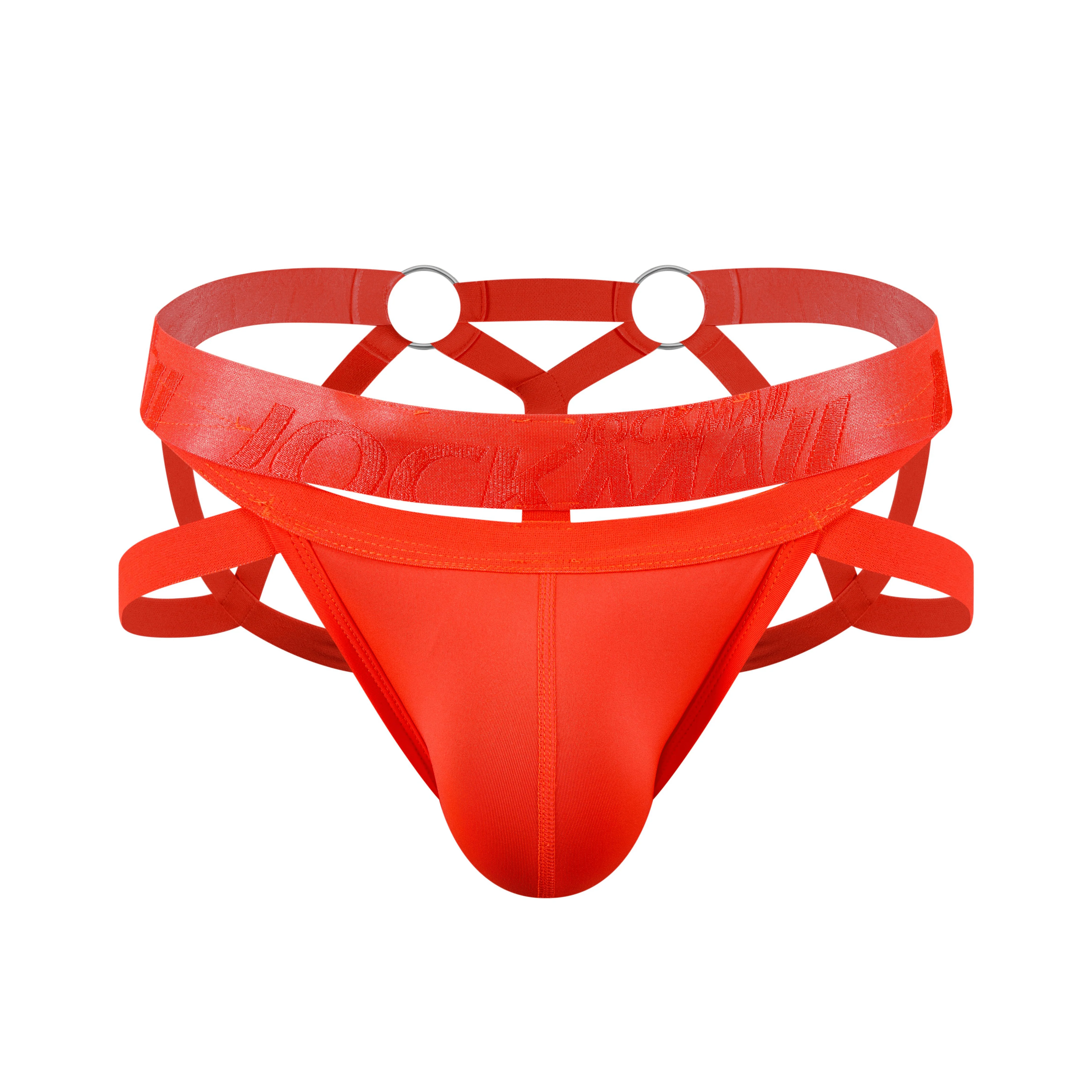 Men's JOCKMAIL JM253 - Monochromatic Spider Fetish Jockstrap - Image 15