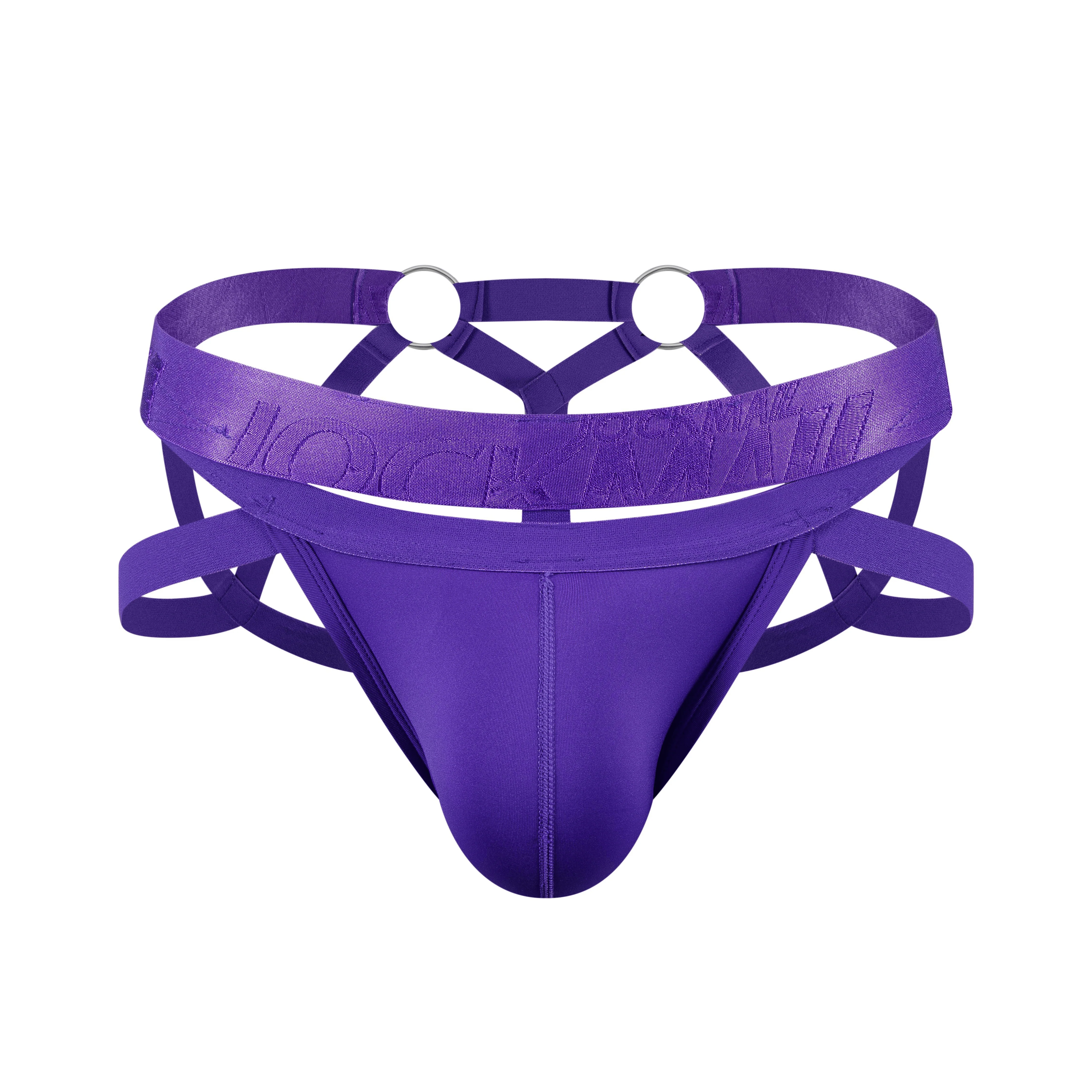 Men's JOCKMAIL JM253 - Monochromatic Spider Fetish Jockstrap - Image 19