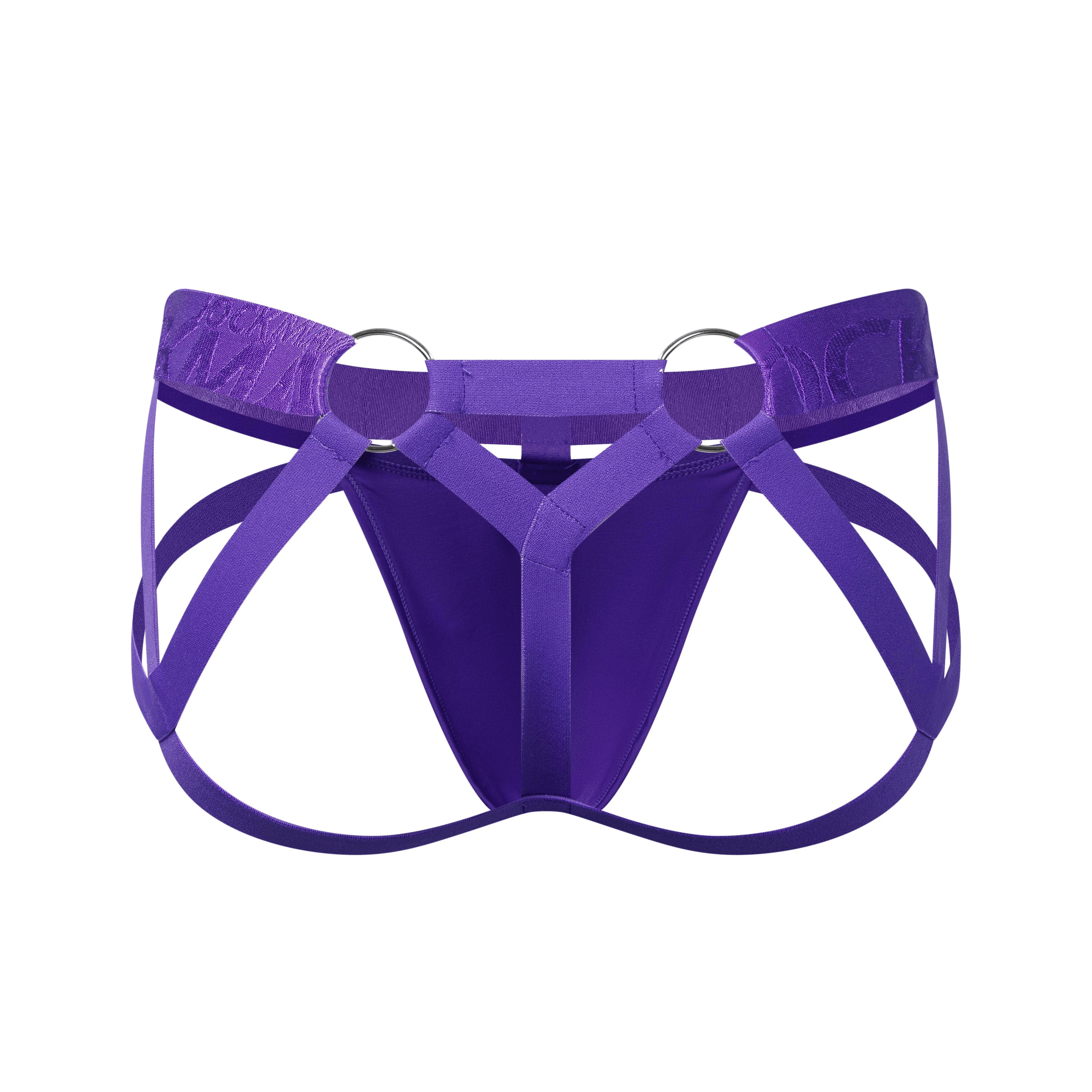 Men's JOCKMAIL JM253 - Monochromatic Spider Fetish Jockstrap - Image 20