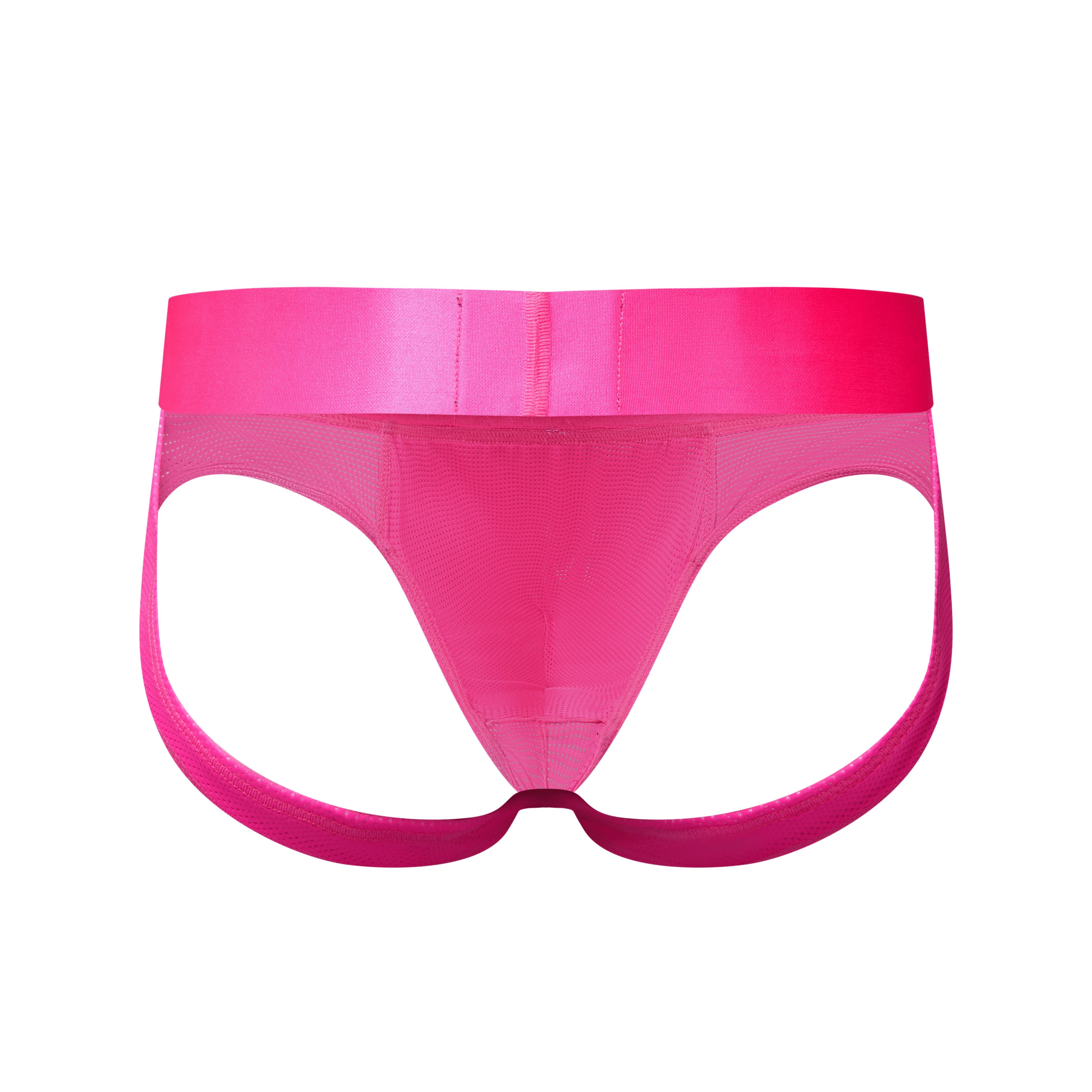 Men's JOCKMAIL JM357 - Neon Monochromatic Backless Brief - Image 4