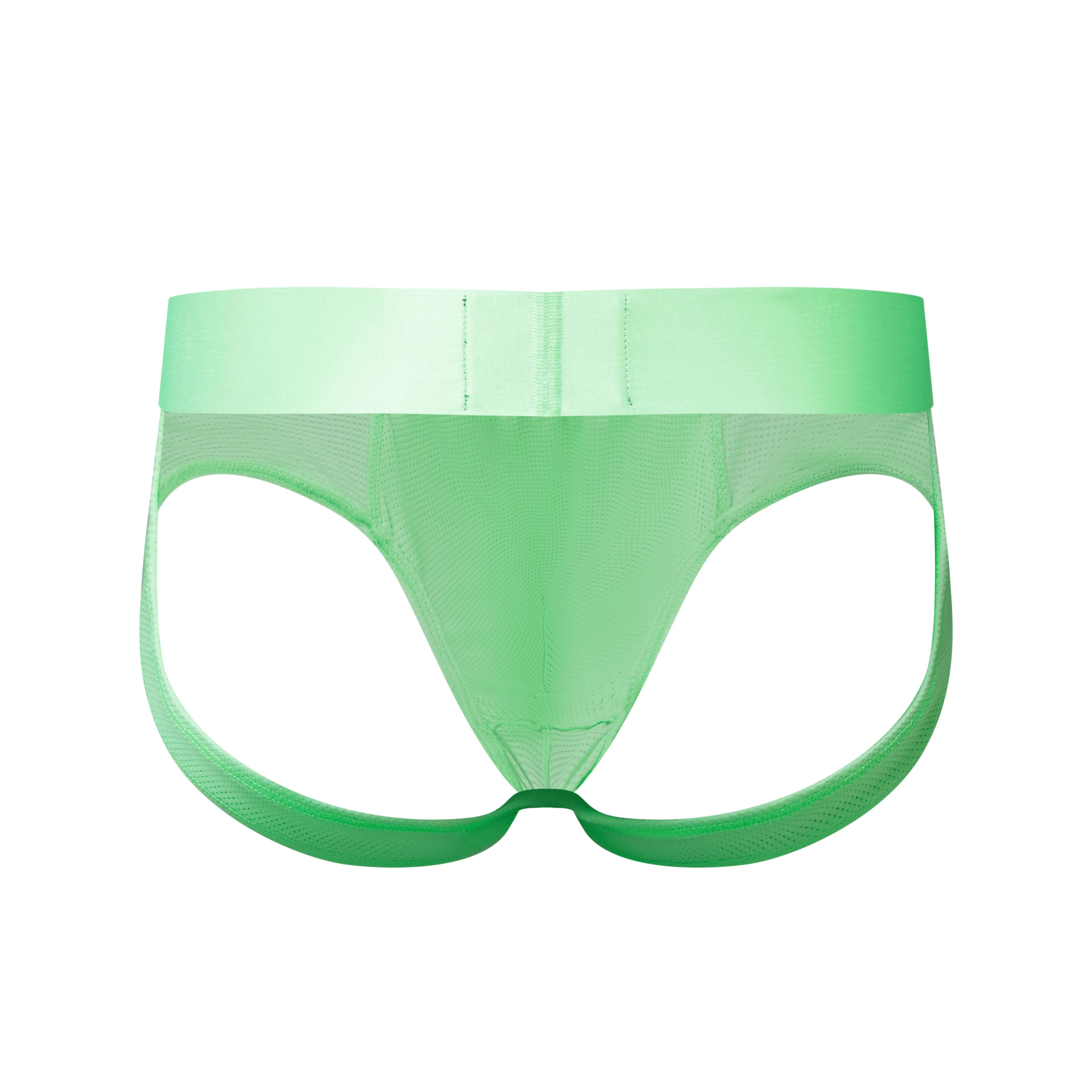 Men's JOCKMAIL JM357 - Neon Monochromatic Backless Brief - Image 6