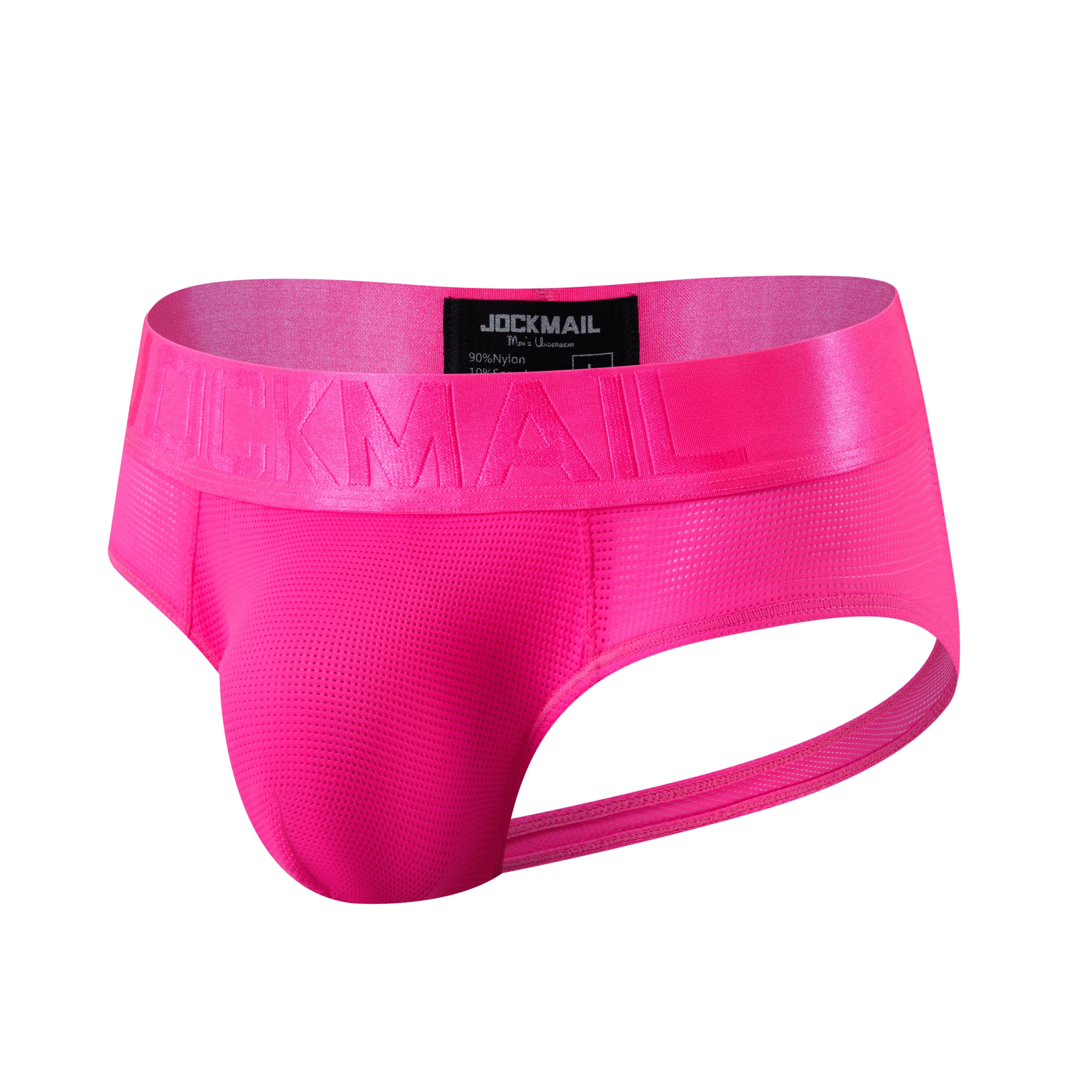 Men's JOCKMAIL JM357 - Neon Monochromatic Backless Brief - Image 8