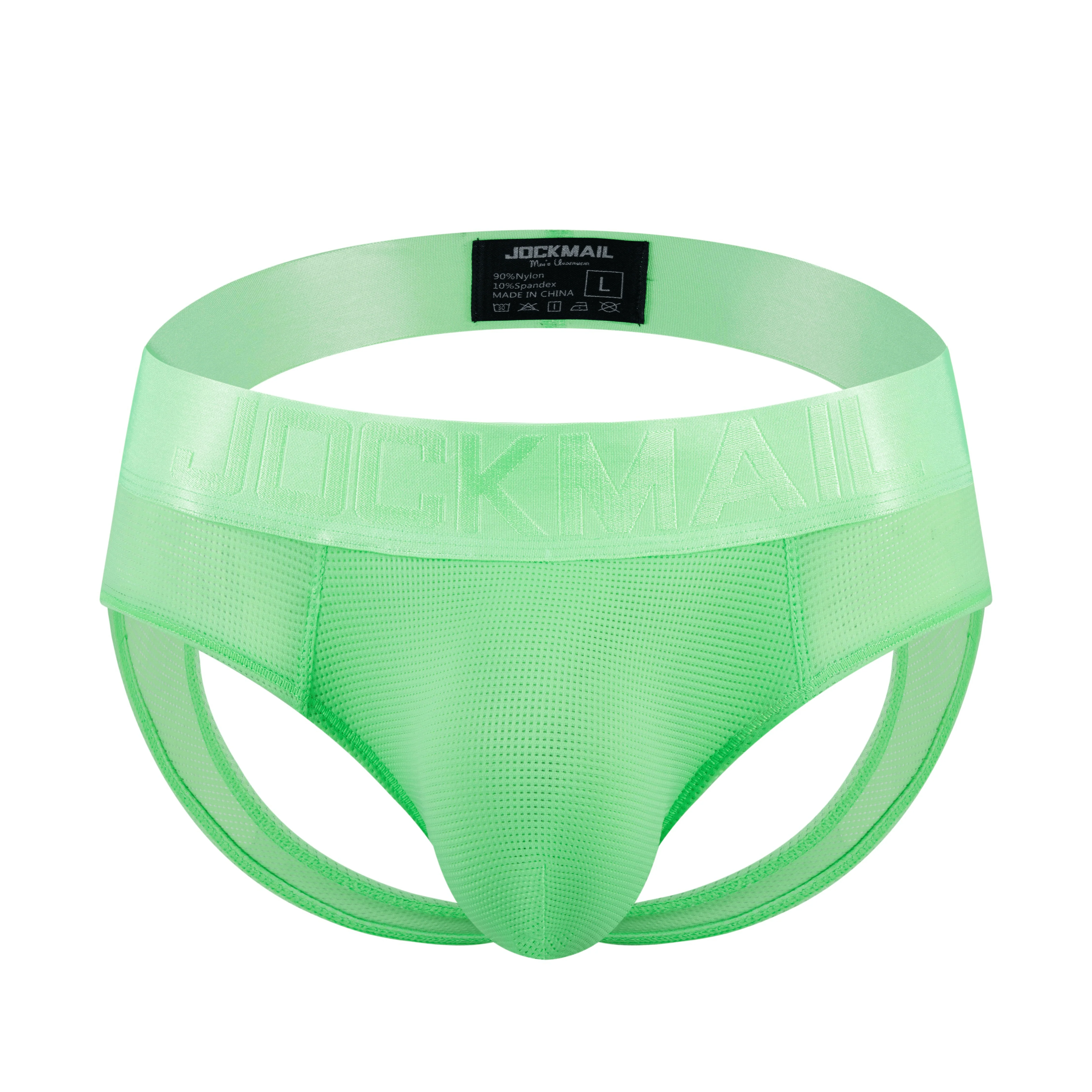 Men's JOCKMAIL JM357 - Neon Monochromatic Backless Brief - Image 9
