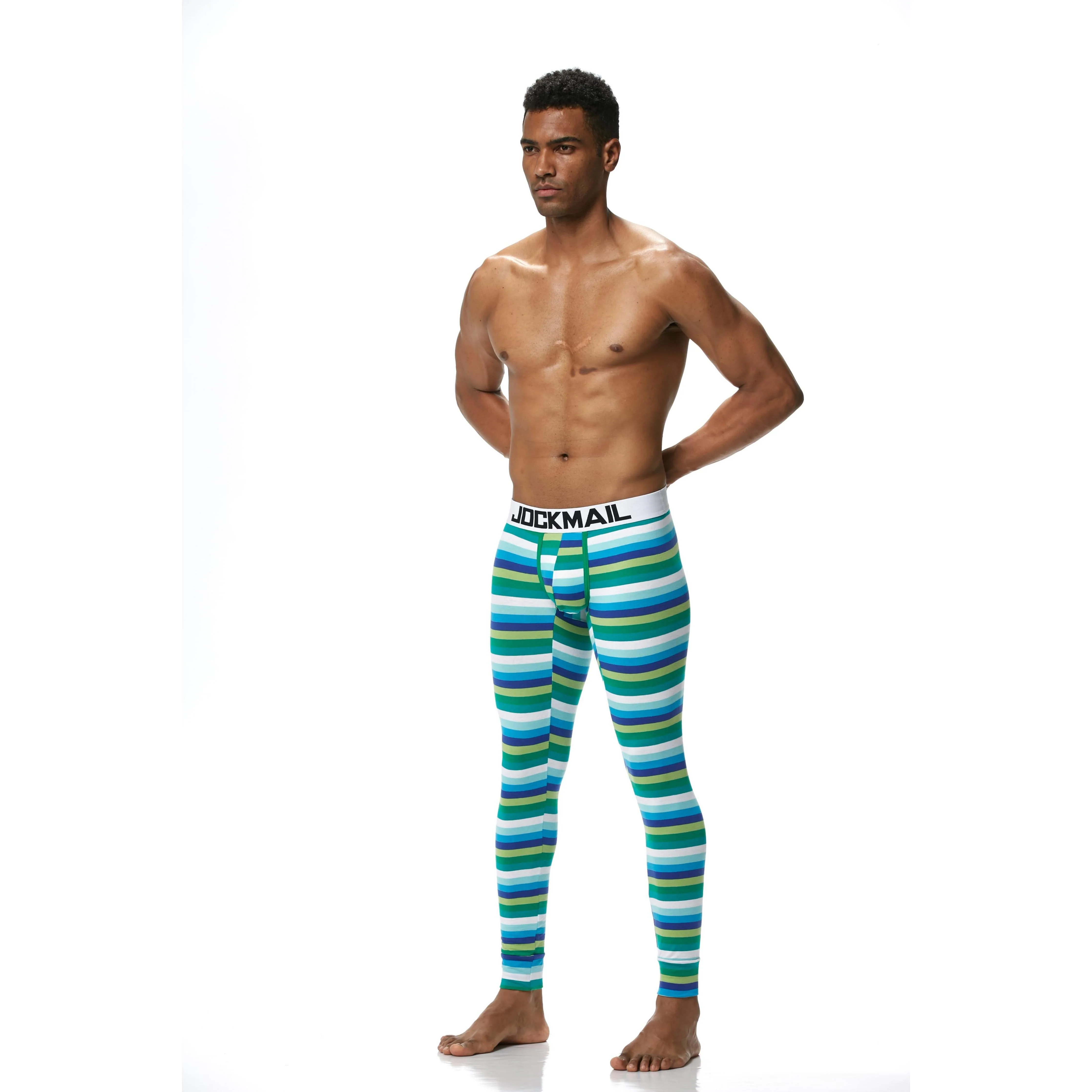 Men's JOCKMAIL JM1106 - Stripe Longjohn - Image 2