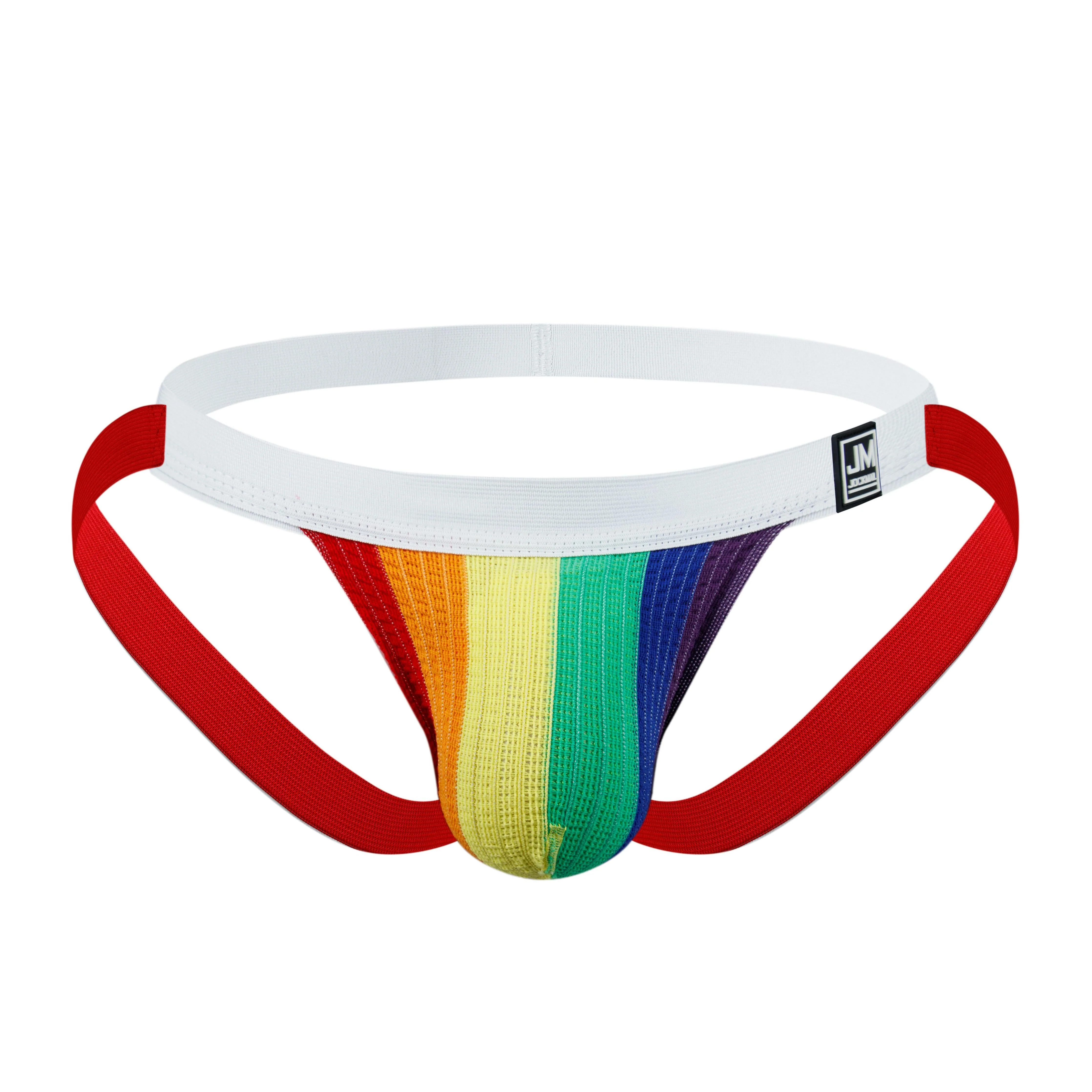 Men's JOCKMAIL JM228 - Pride Old School Classic Jockstrap - Image 3