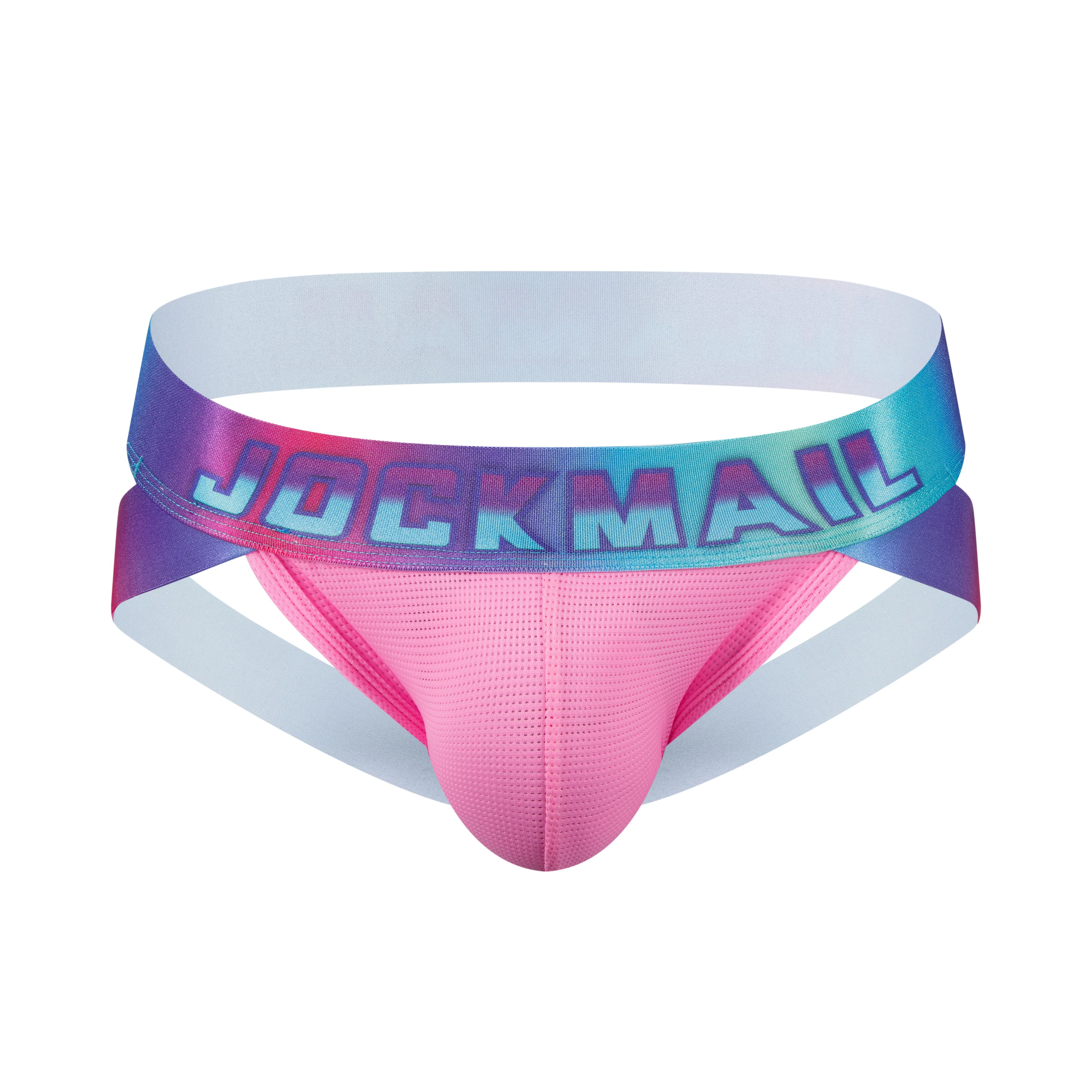 Men's JOCKMAIL JM256 - Neon Retro Iridescent Jockstrap - Image 3