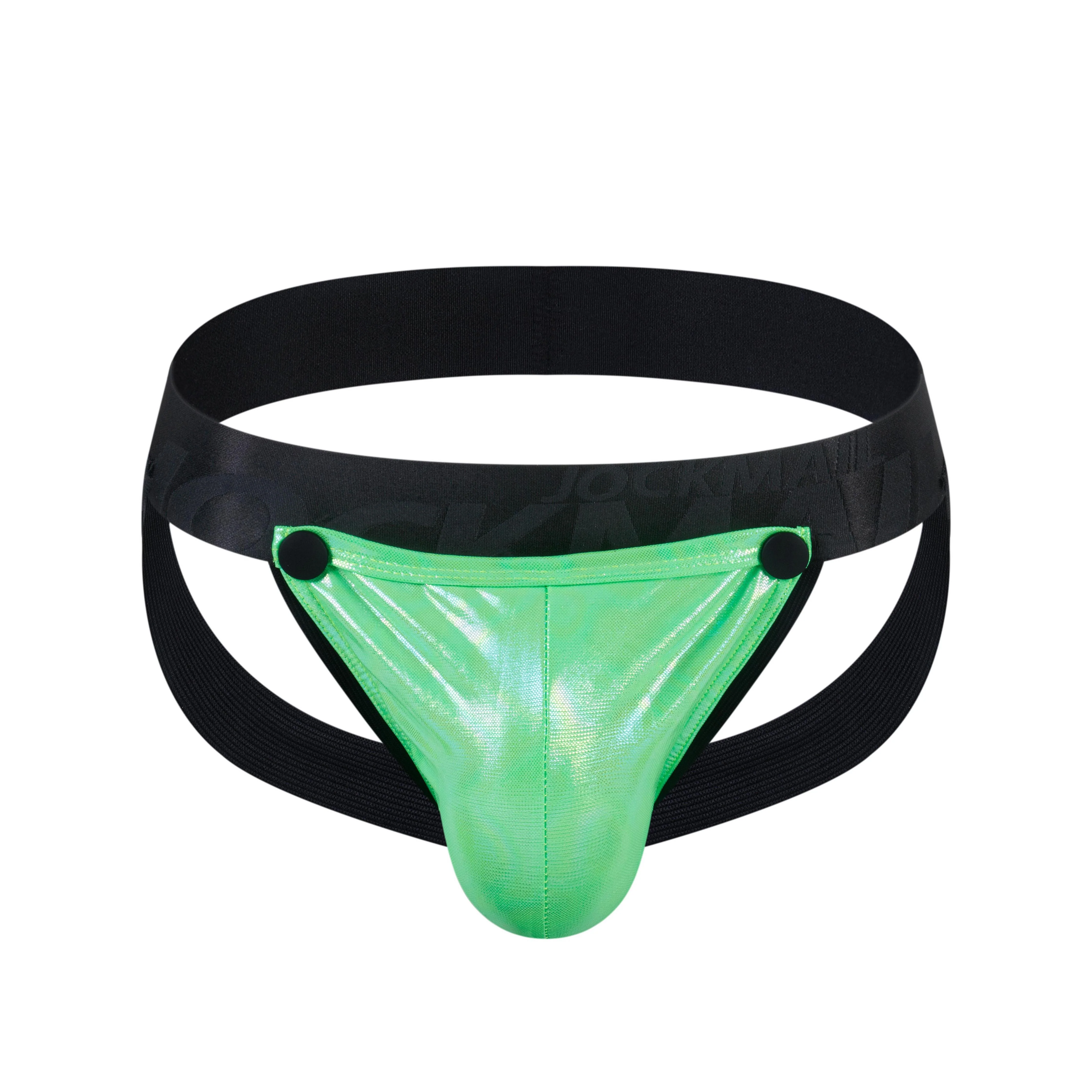 Men's JOCKMAIL JM257 - Detachable Iridescent Pouch Jockstrap - Image 4