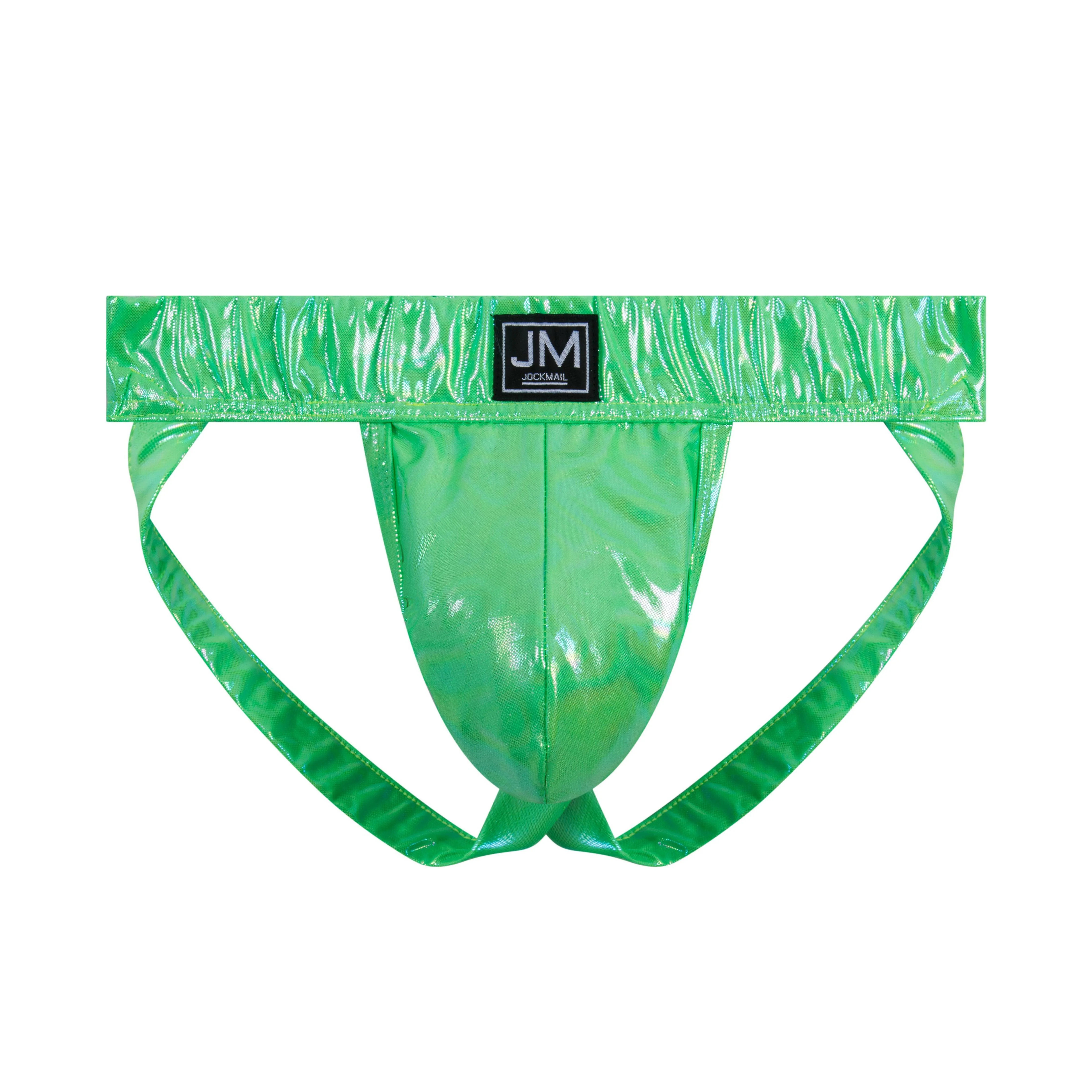Men's JOCKMAIL JM258 - Iridescent Ribbed Jockstrap - Image 3