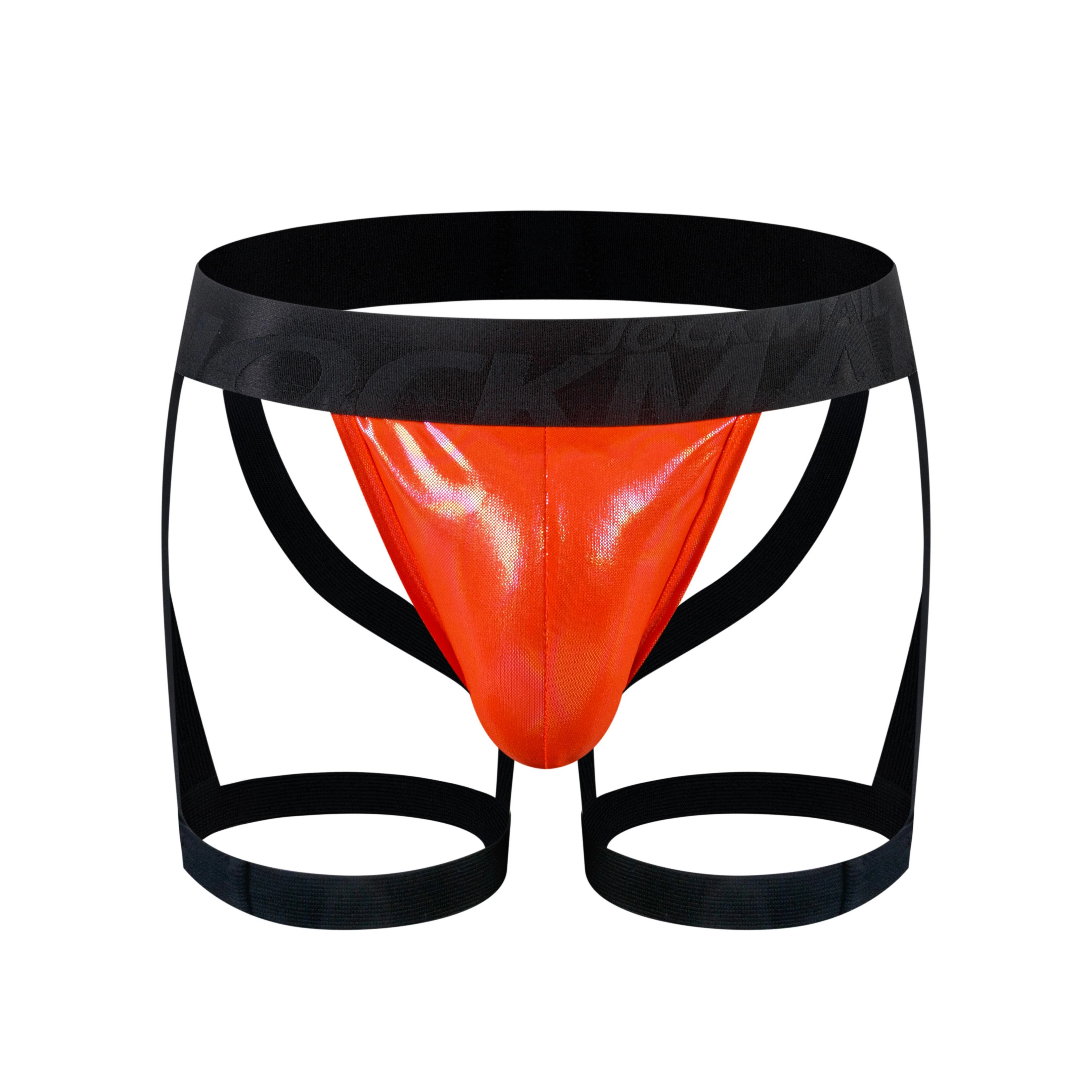 Men's JOCKMAIL JM259 - Iridescent Jockstrap + Leg Straps - Image 4