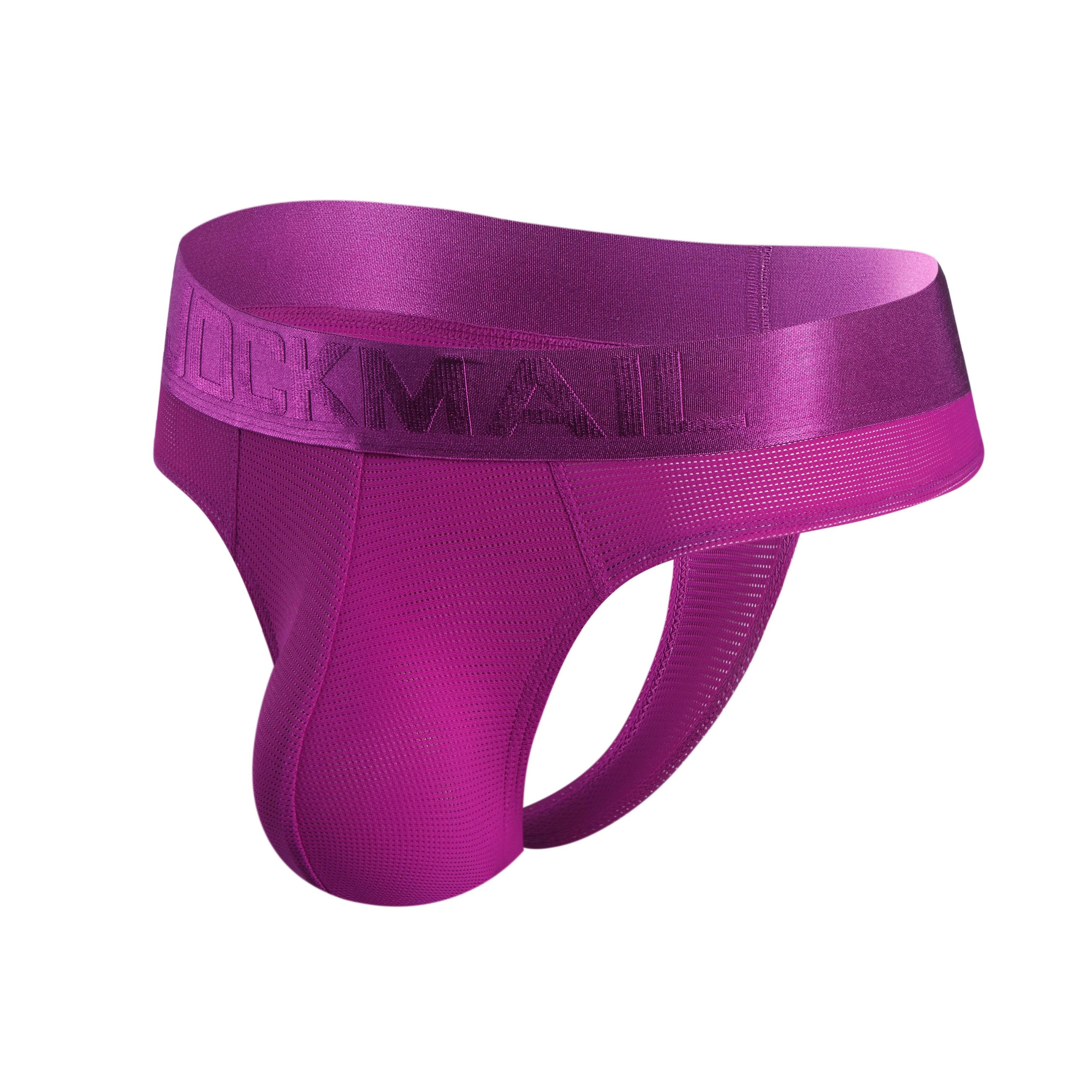 Men's Jockmail JM297 - Monochromatic Mesh Thong - Image 6
