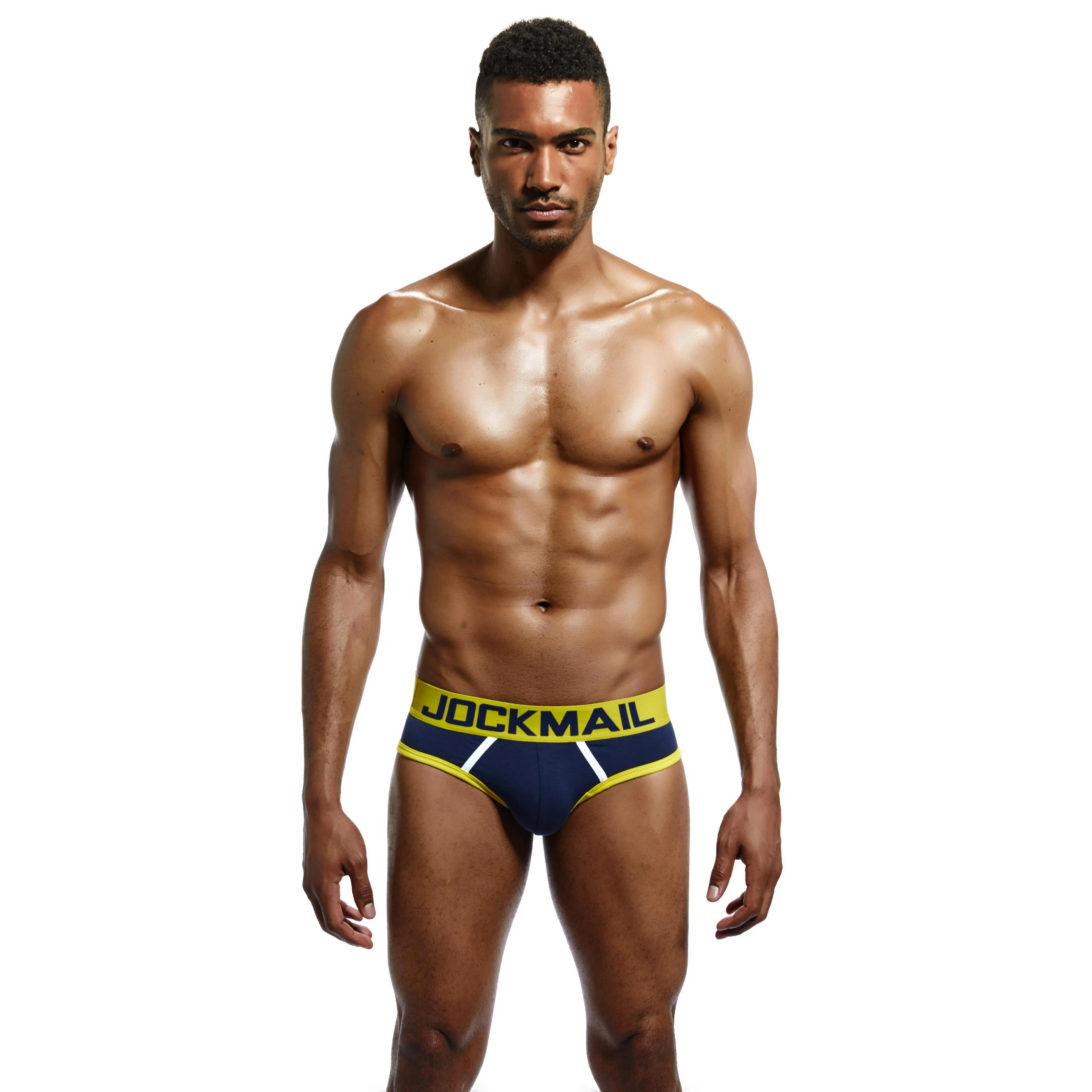 Men's JOCKMAIL JM312 - Backless Two-Tone Brief - Image 4