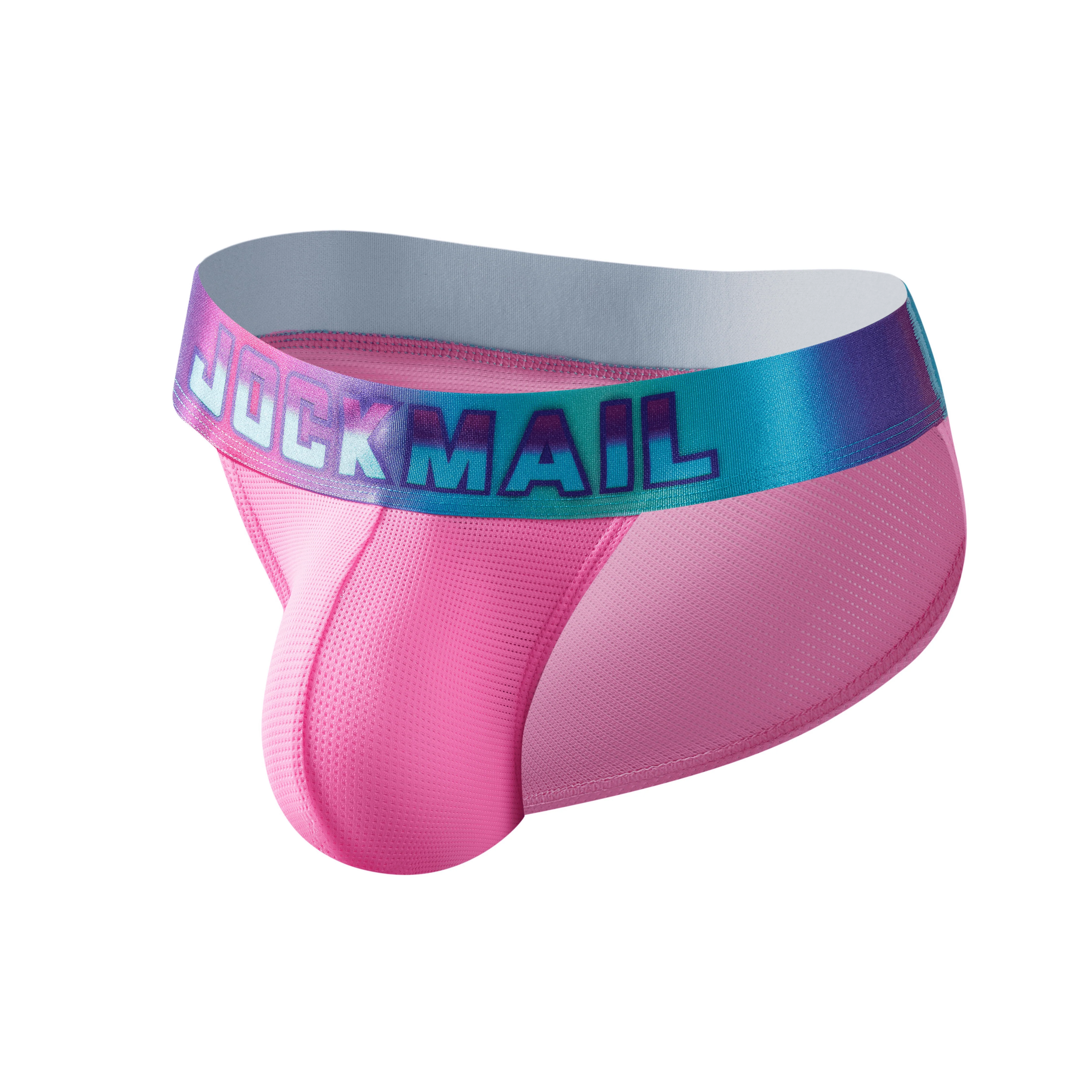 Men's JOCKMAIL JM314 - Neon Retro Brief - Image 4