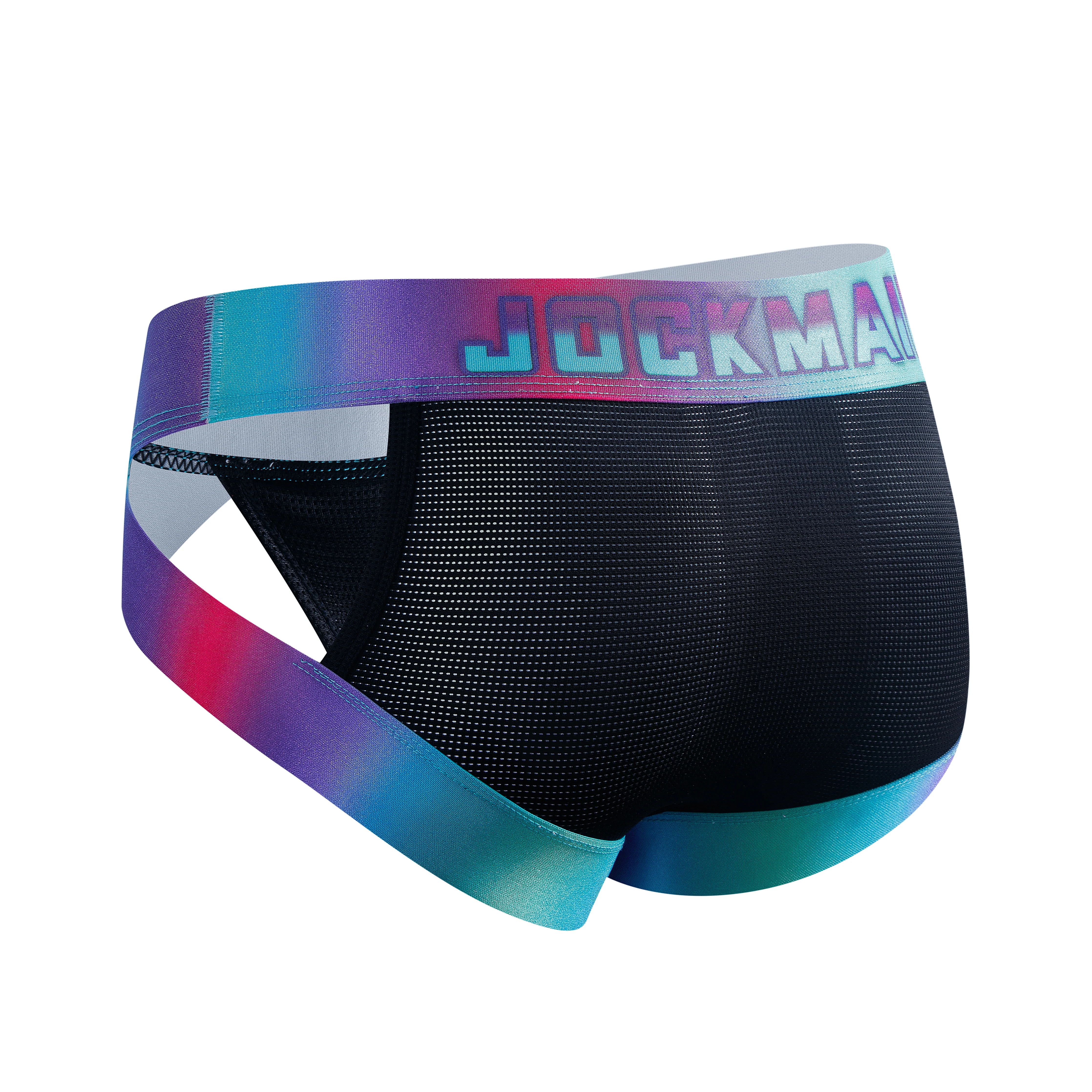 Men's JOCKMAIL JM317 - Neon Retro Side Cut Brief - Image 2