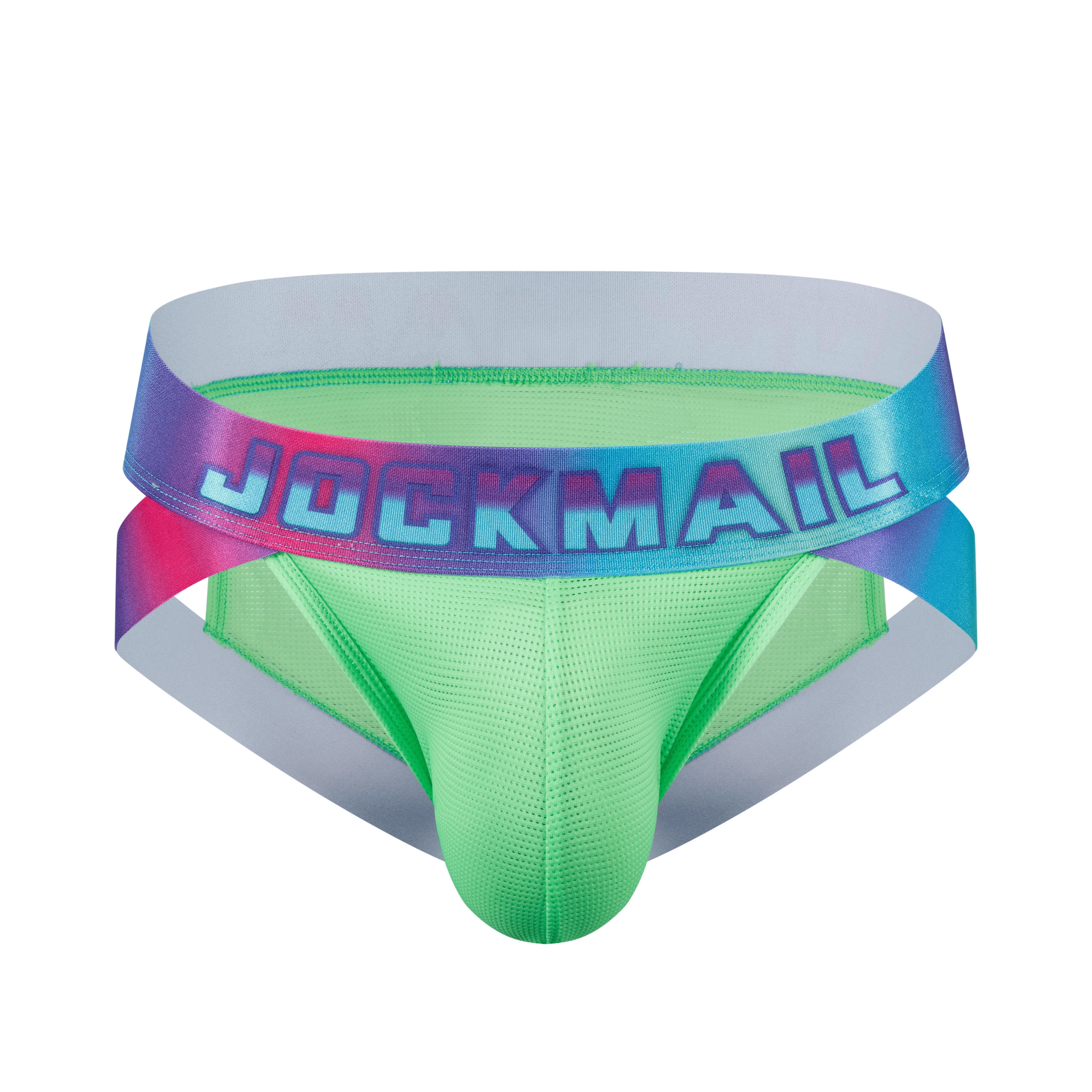 Men's JOCKMAIL JM317 - Neon Retro Side Cut Brief - Image 3