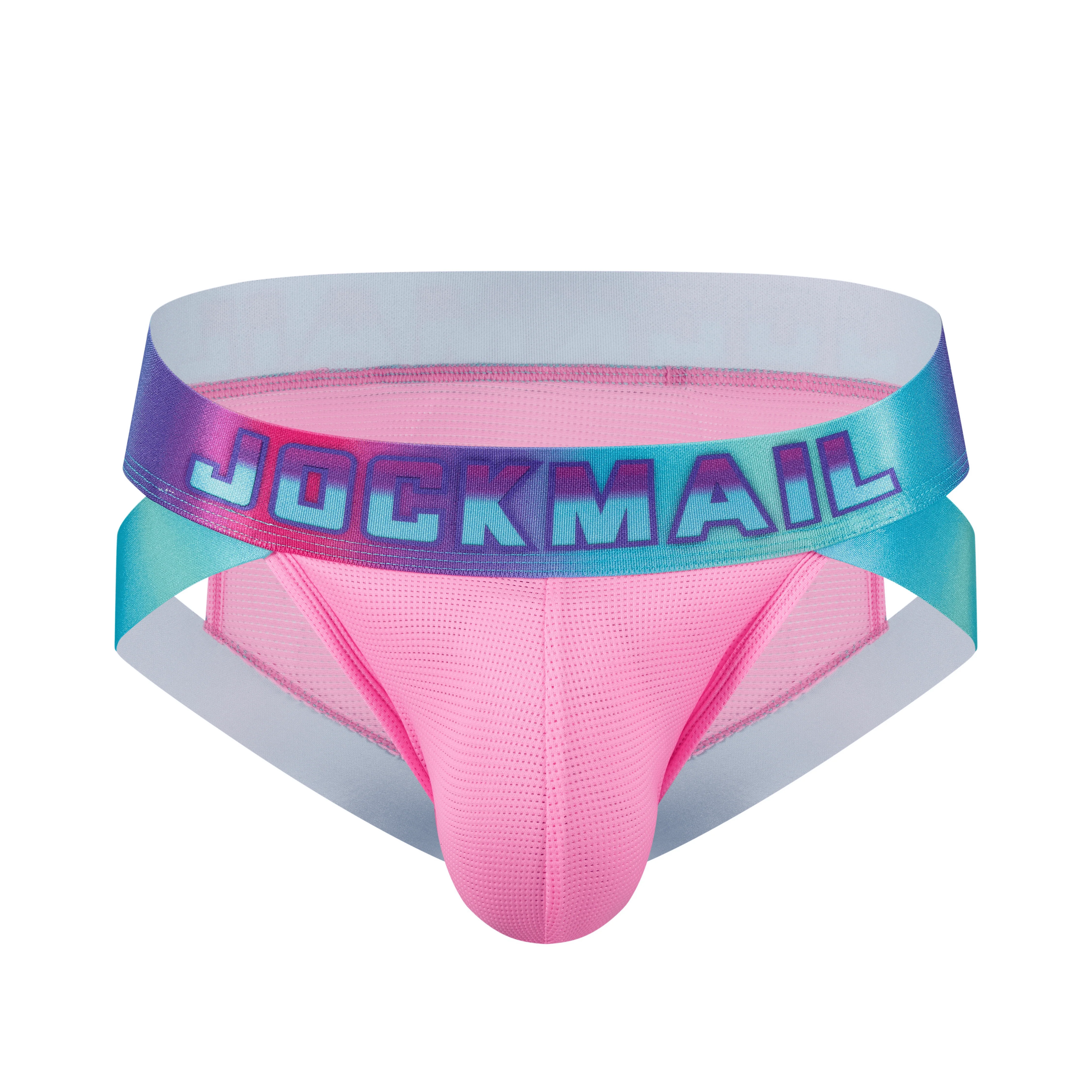Men's JOCKMAIL JM317 - Neon Retro Side Cut Brief - Image 7