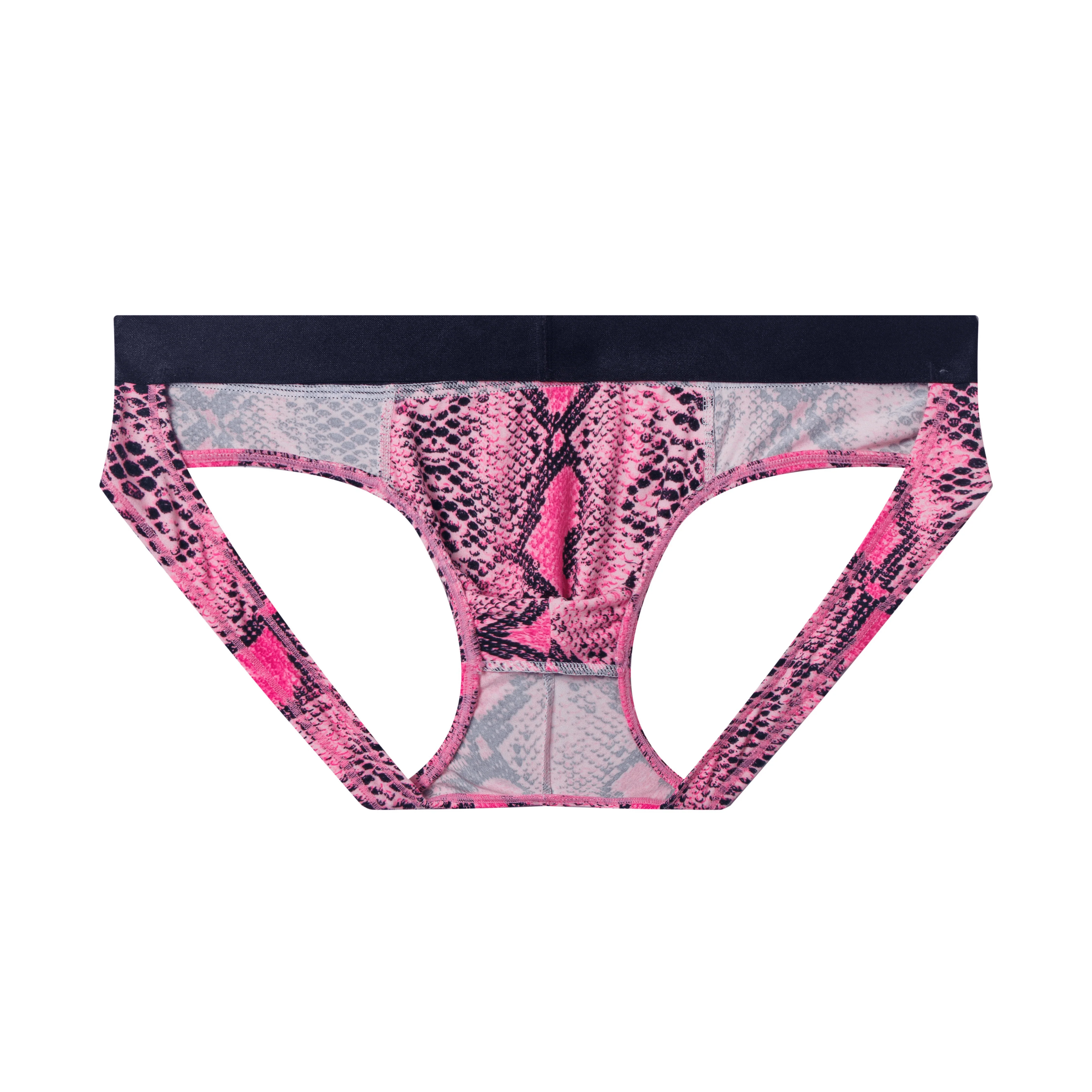 Men's JOCKMAIL JM318 - Monochromatic Backless Snake Brief - Image 6
