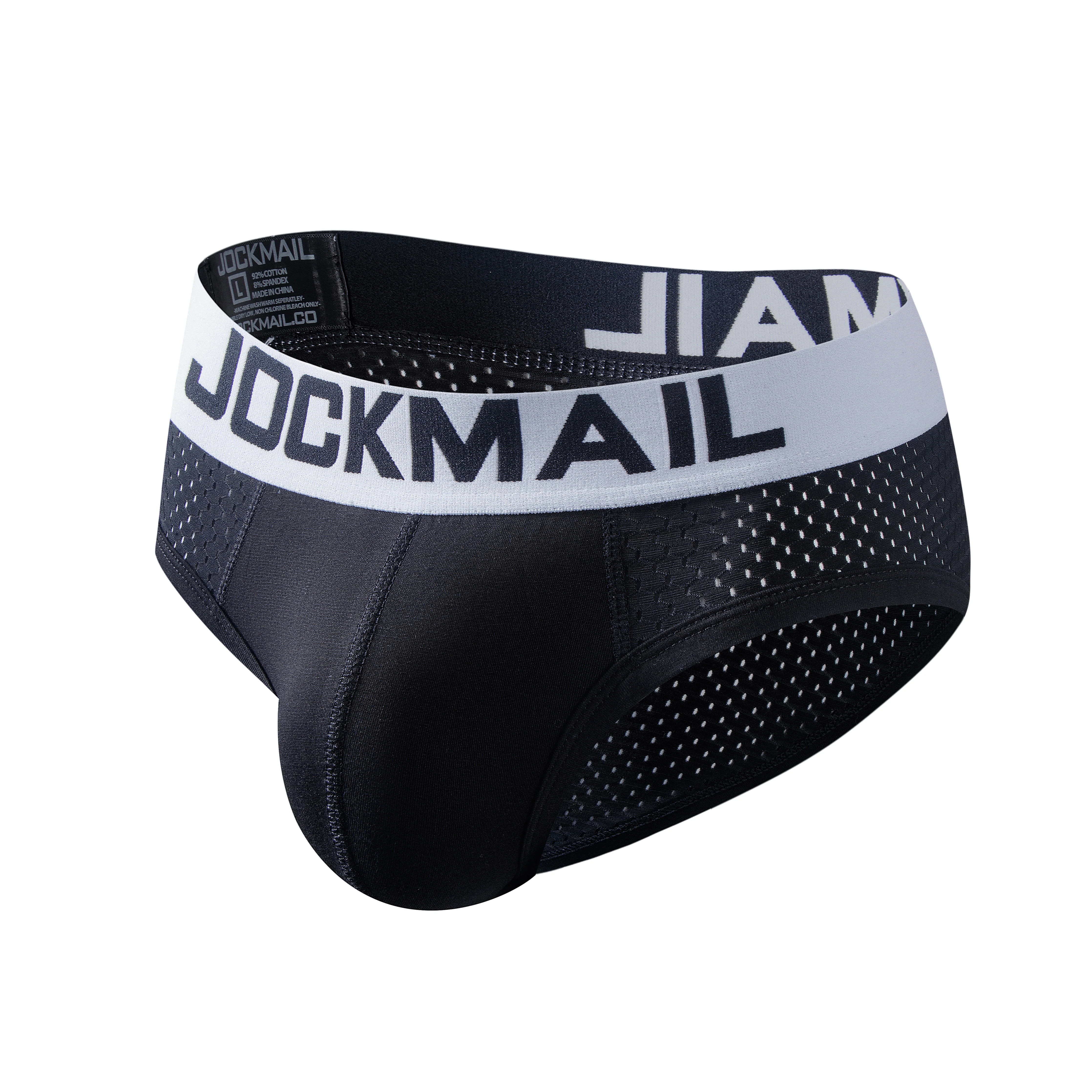 Men's JOCKMAIL JM319 - Half Mesh Brief
