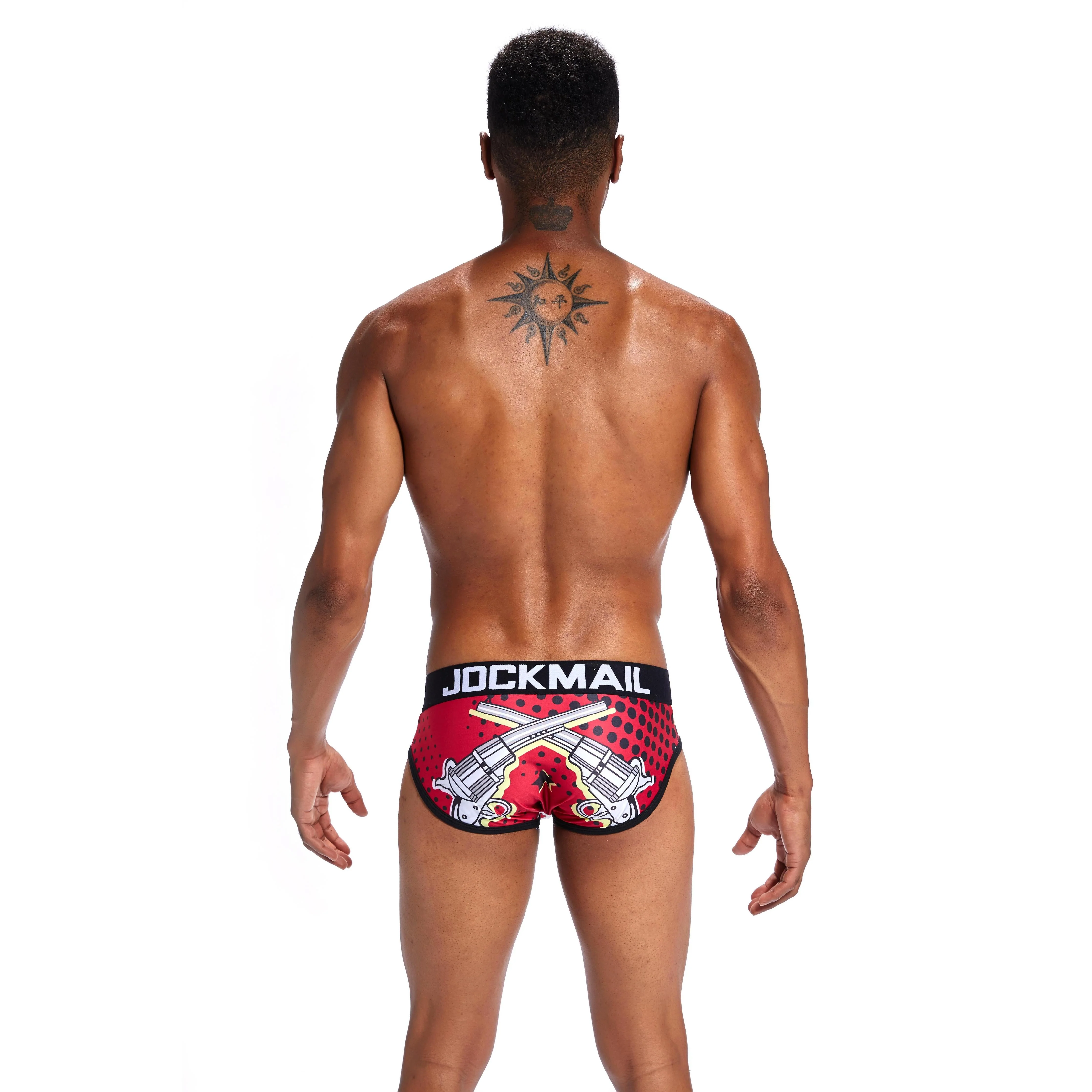 Men's JOCKMAIL JM336 Brief - Red - Image 4