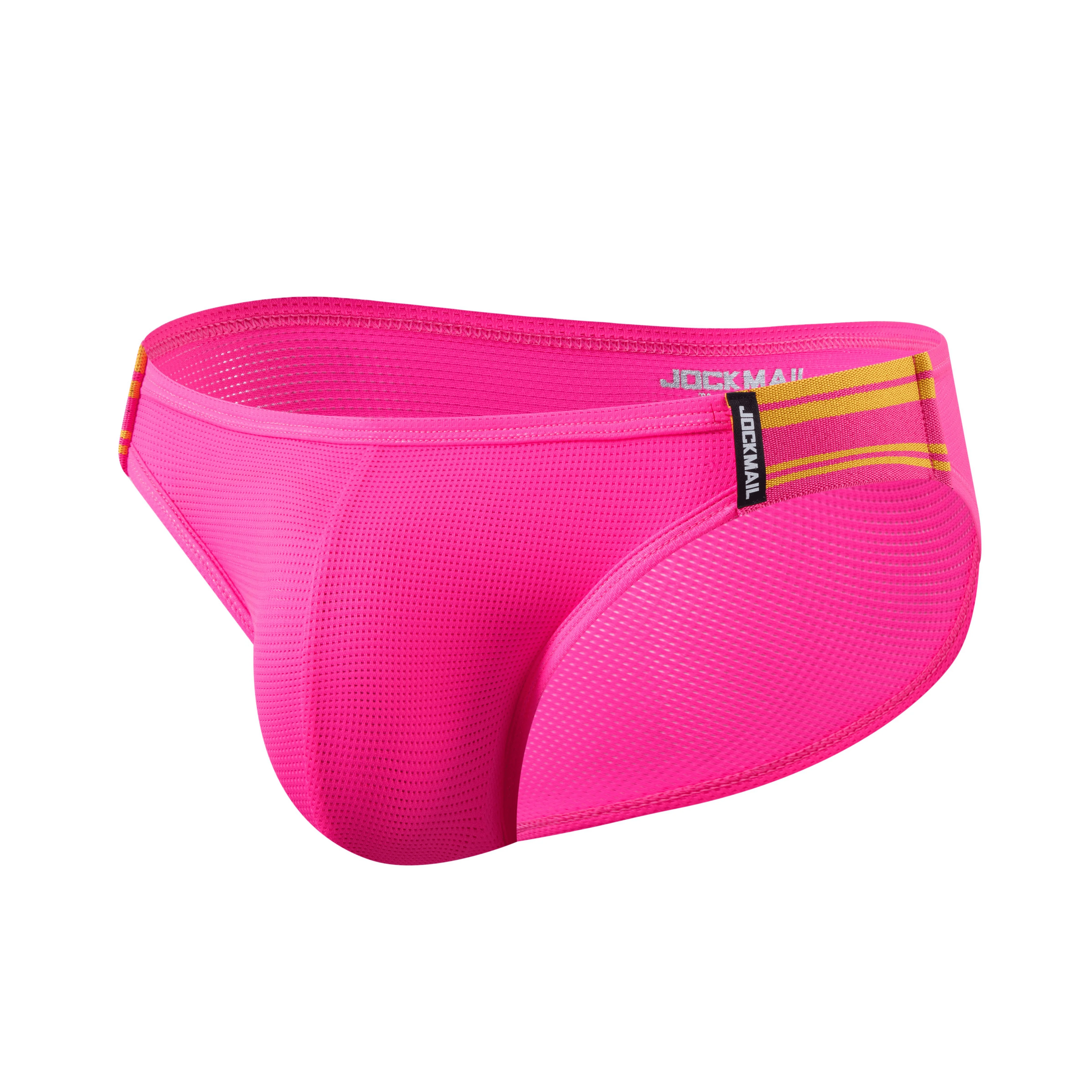 Men's JOCKMAIL JM356 - Neon Waistless Brief - Image 10