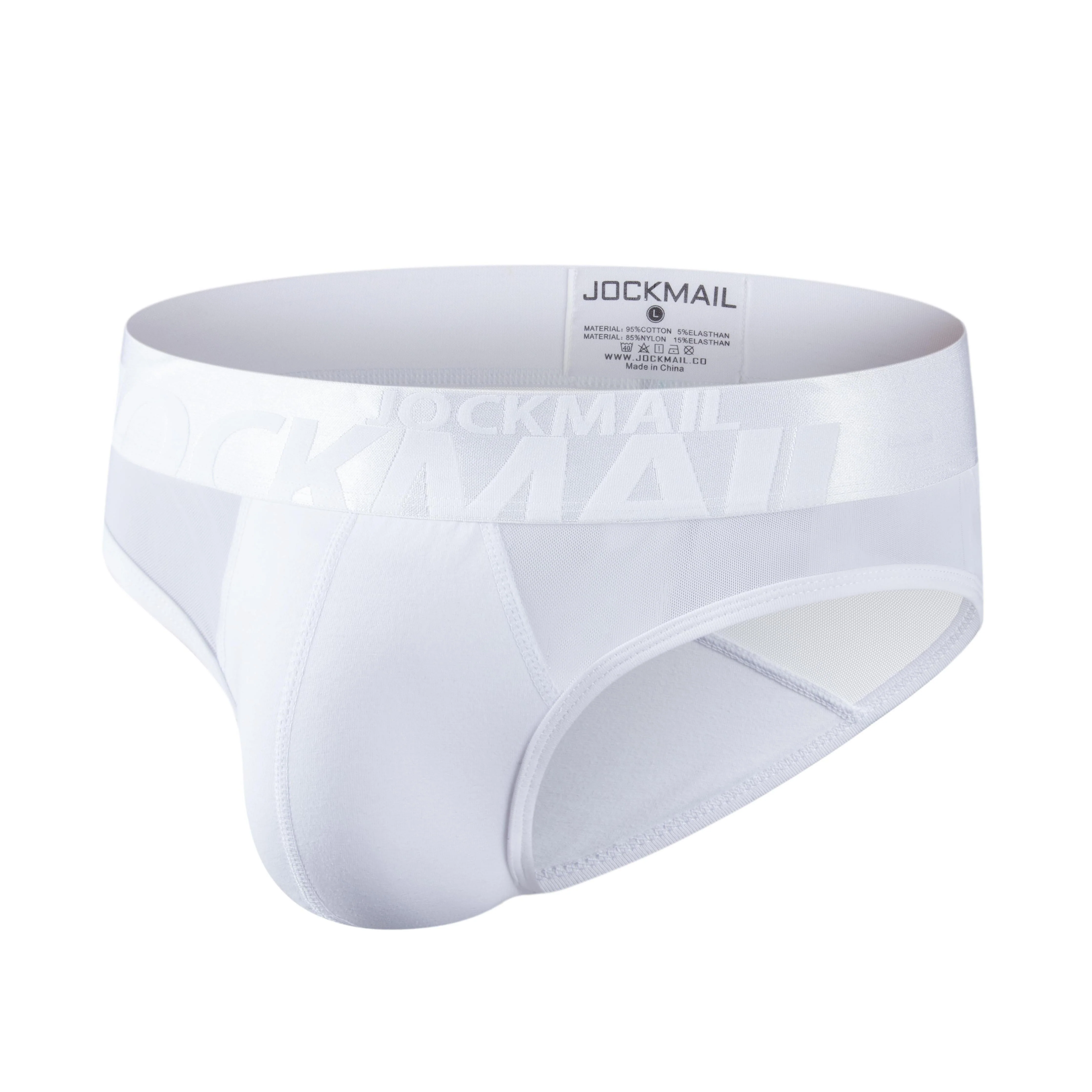 Men's JOCKMAIL JM375 - See-Through Monochromatic Jockstrap - Image 7