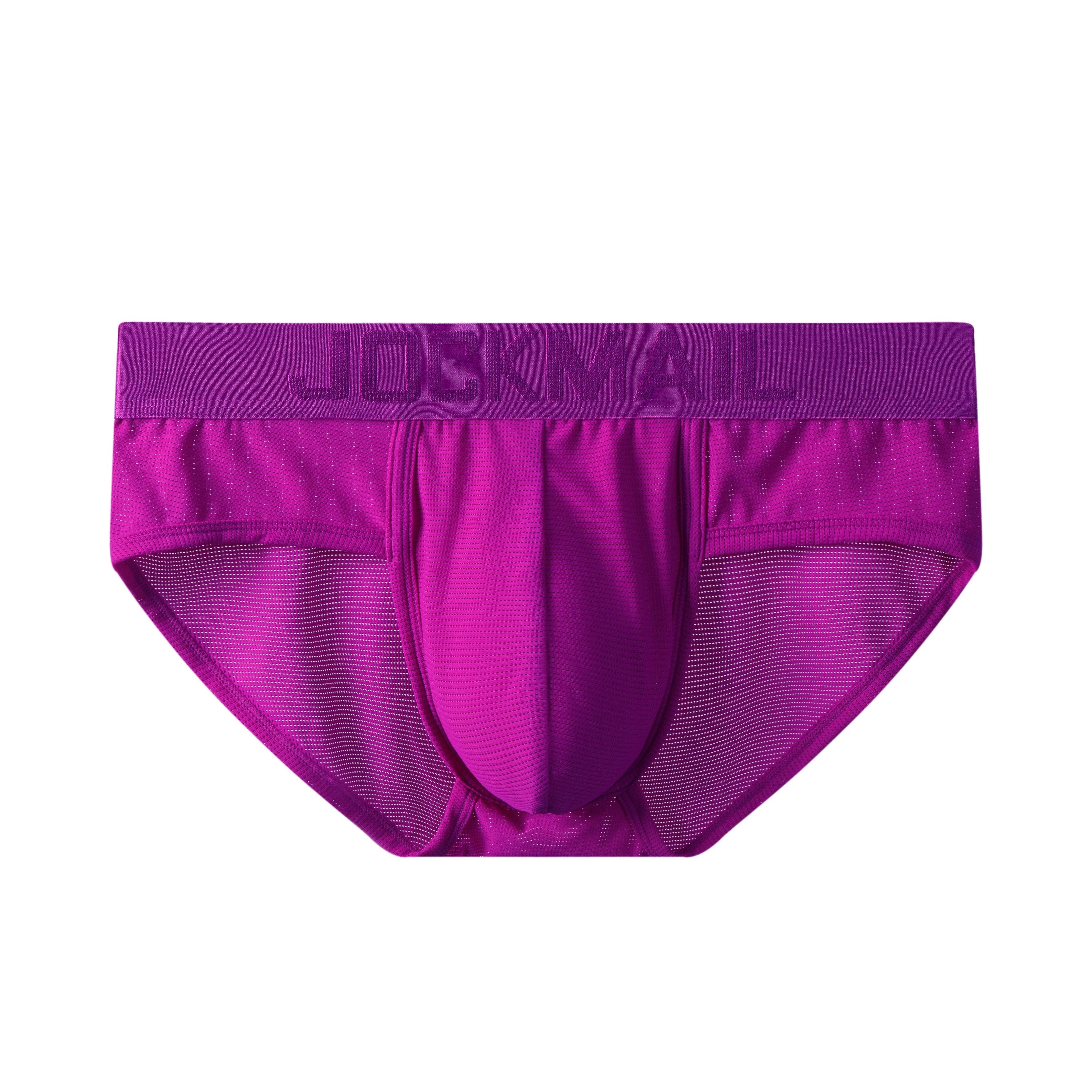 Men's JOCKMAIL JM386 - Monochromatic Low-Rise Mesh Brief - Image 25