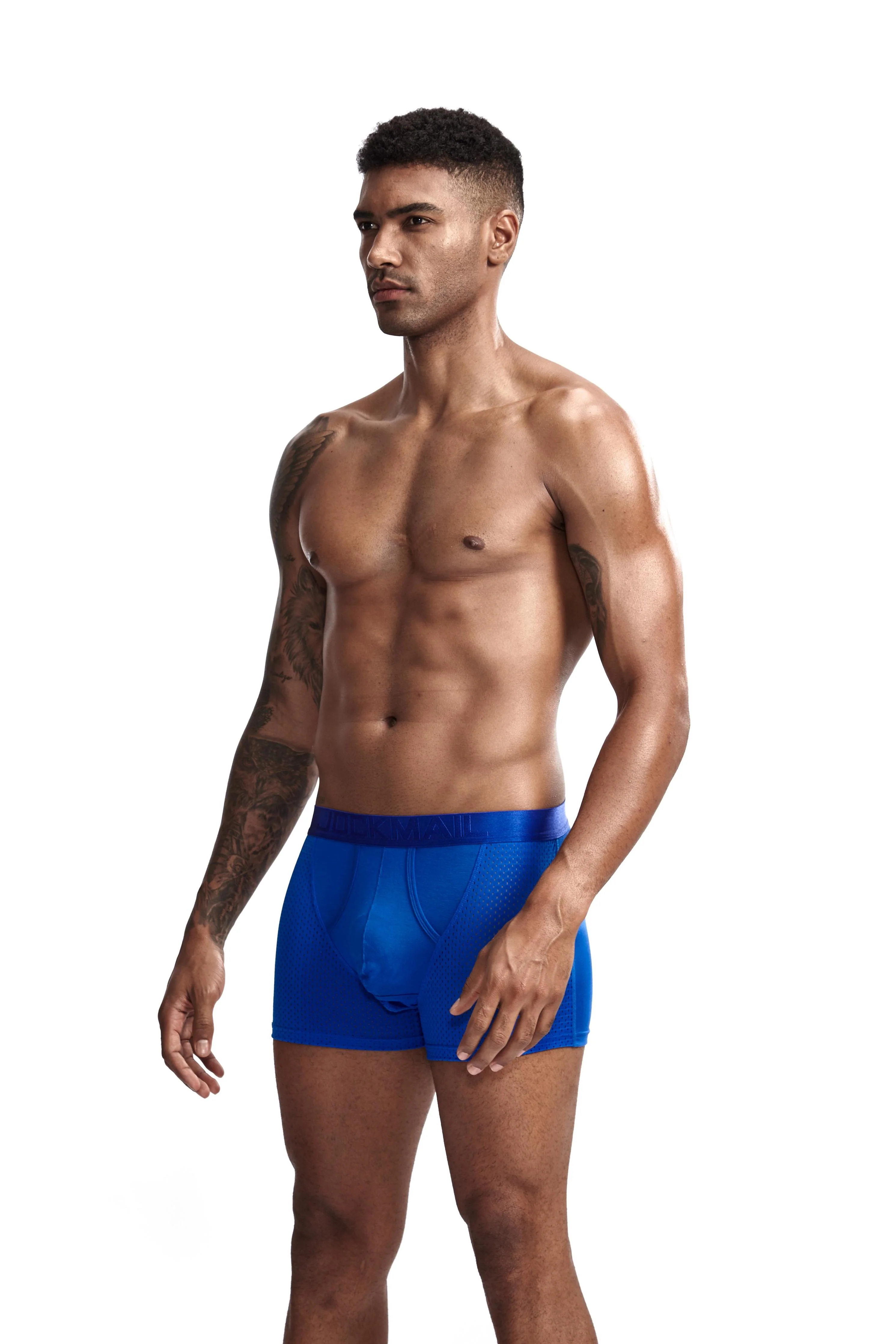 Men's JOCKMAIL JM451 - Black - Blue - Navy - White - Image 6