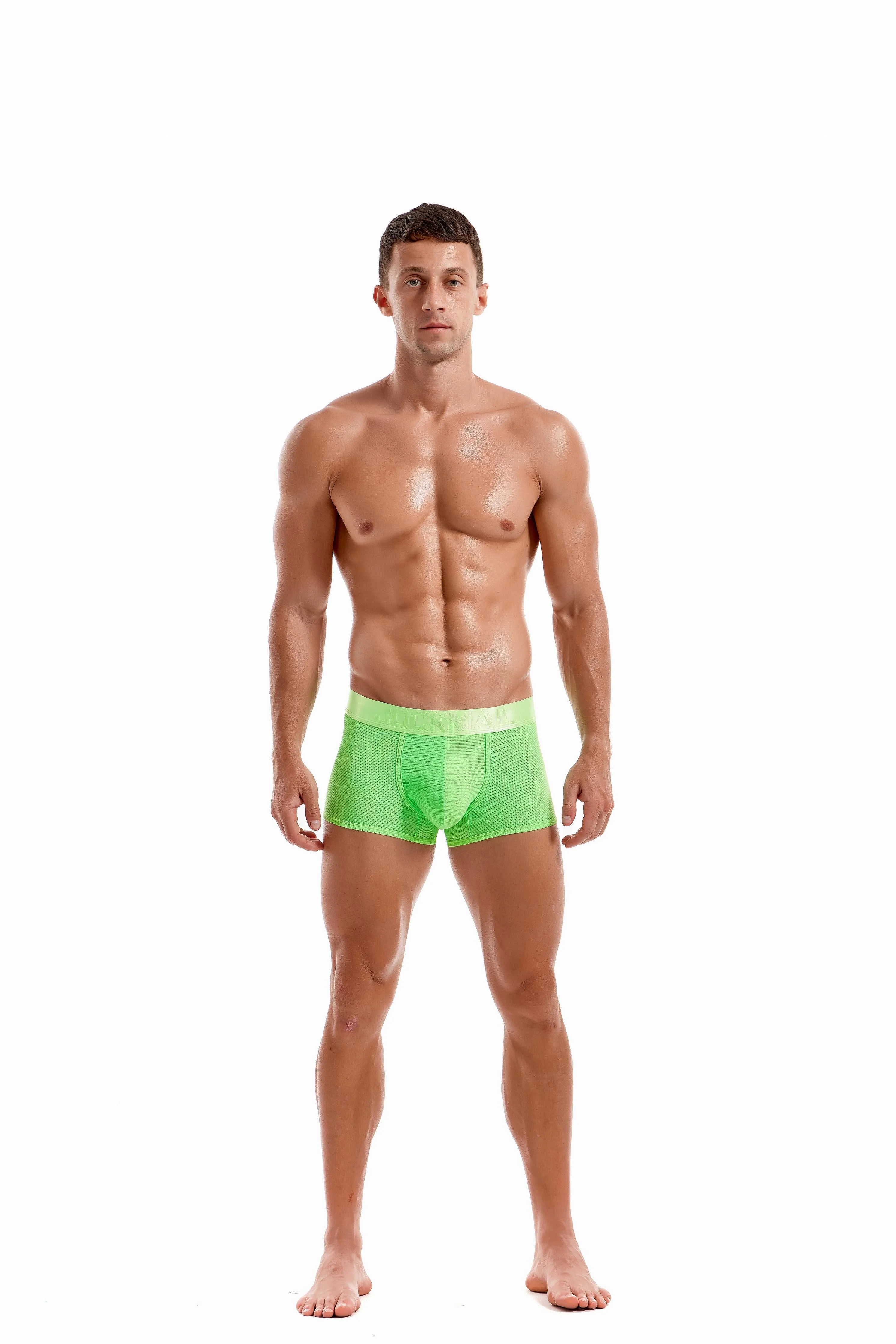 Men's JOCKMAIL JM466 - Monochromatic Mesh Sports Boxer - Image 12