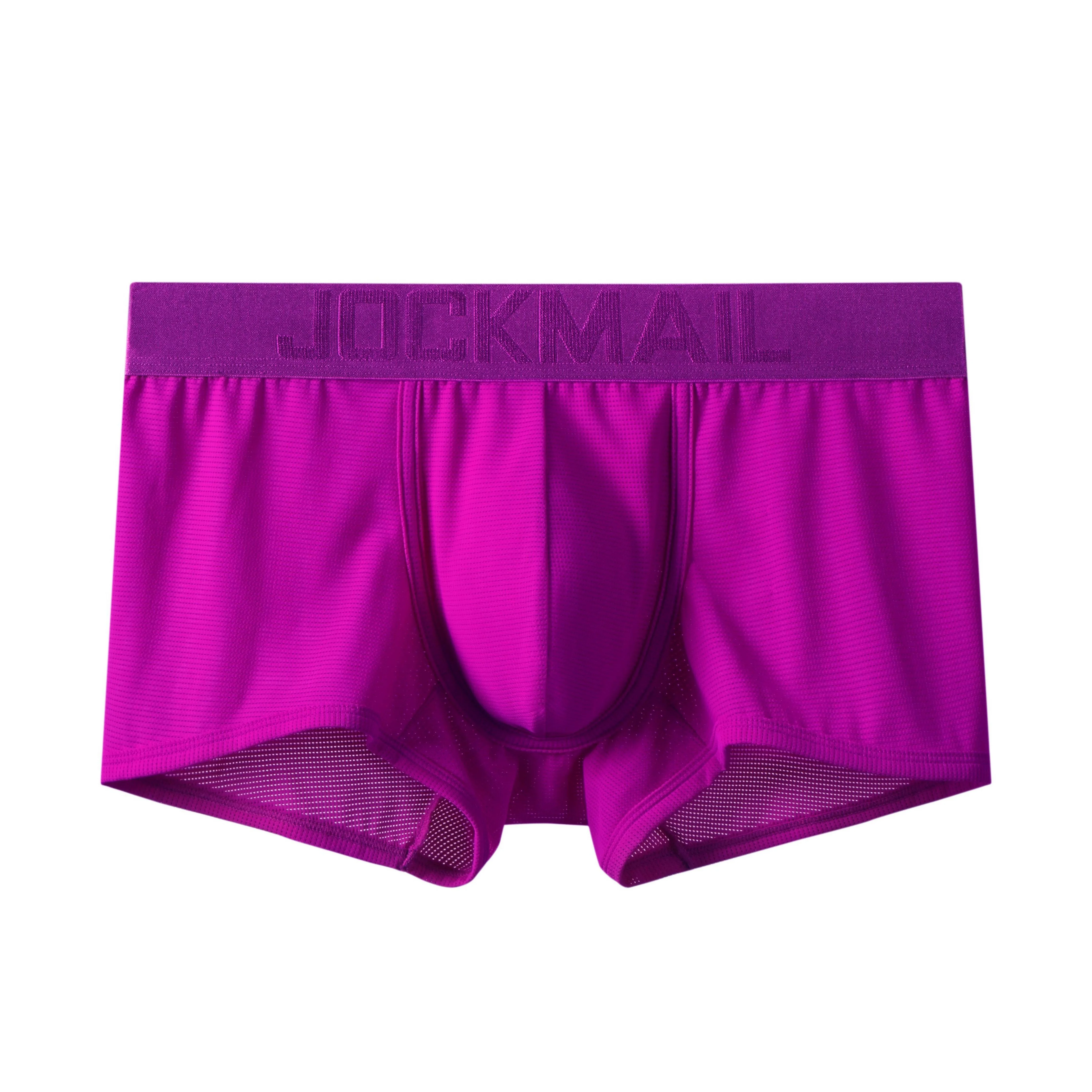 Men's JOCKMAIL JM466 - Monochromatic Mesh Sports Boxer - Image 14