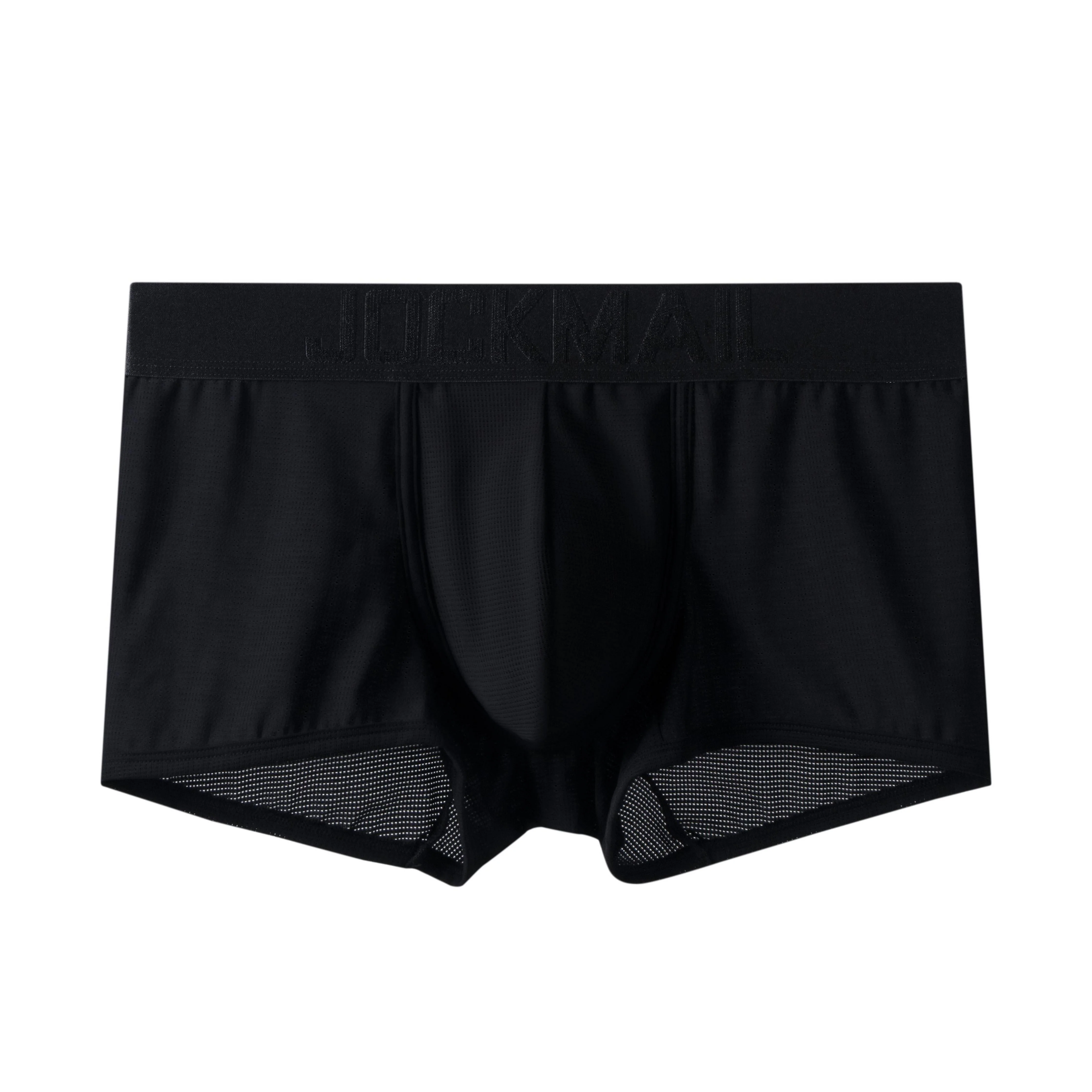 Men's JOCKMAIL JM466 - Monochromatic Mesh Sports Boxer - Image 4