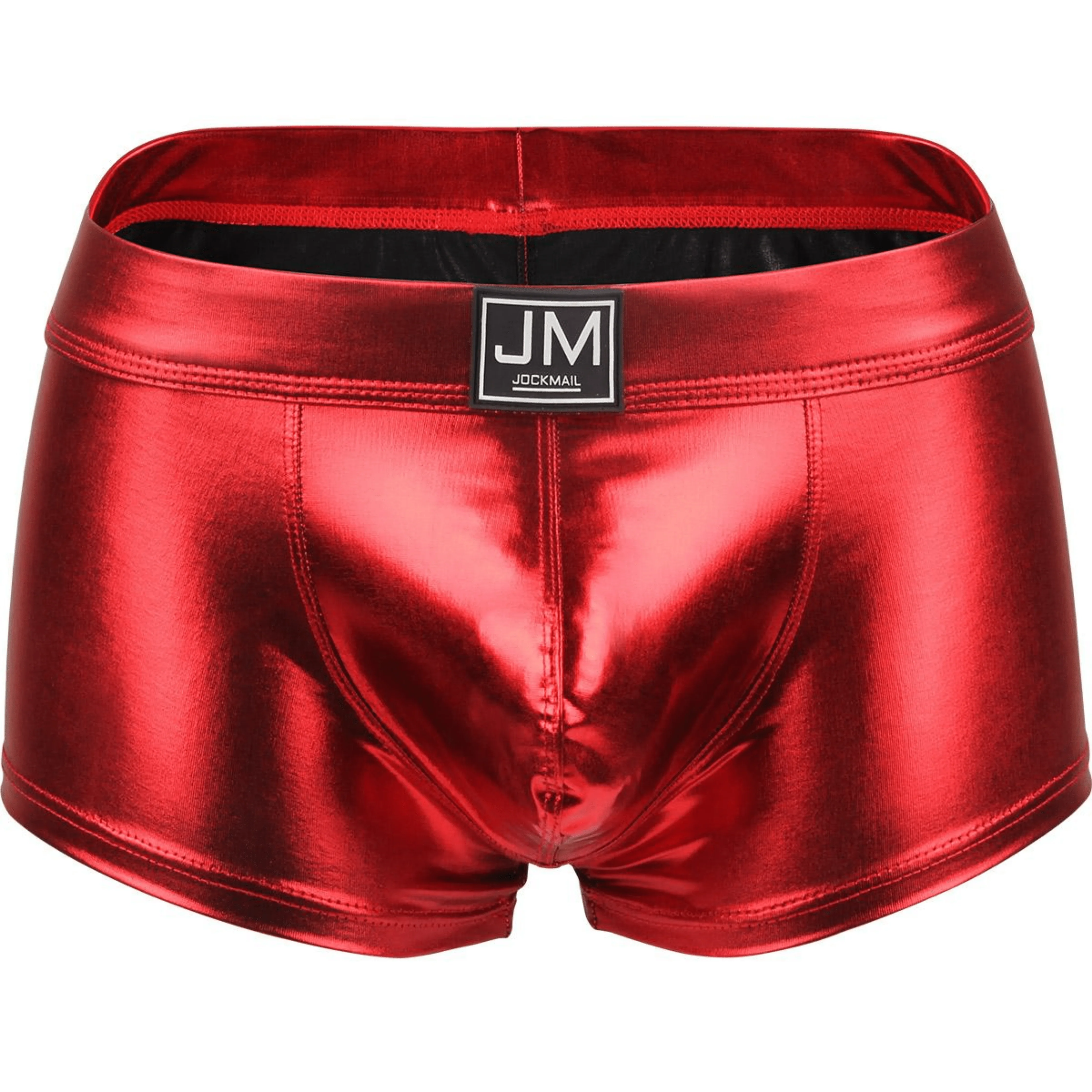 Men's JOCKMAIL JM494 - Pu Leather Shine Boxer - Image 4