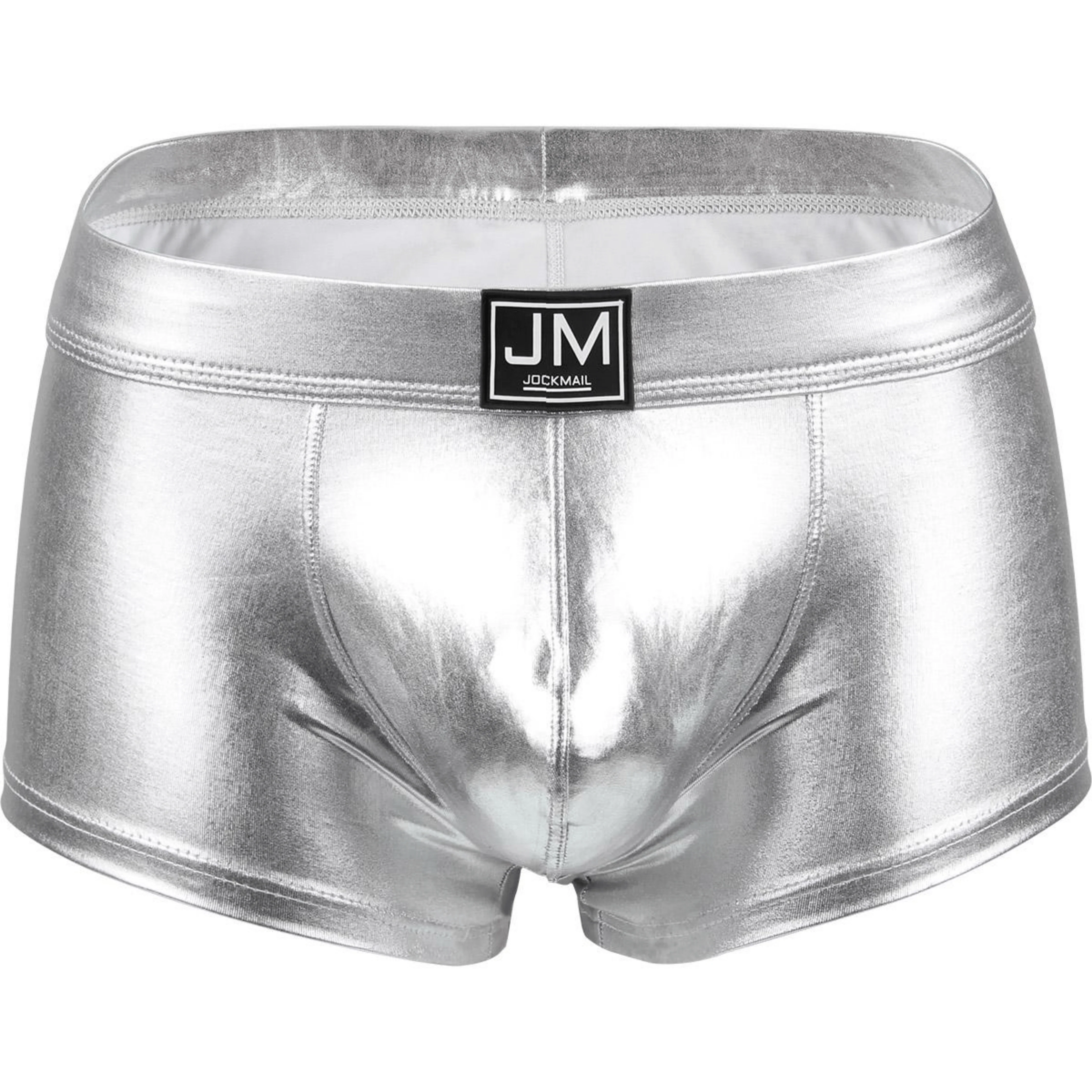 Men's JOCKMAIL JM494 - Pu Leather Shine Boxer - Image 5