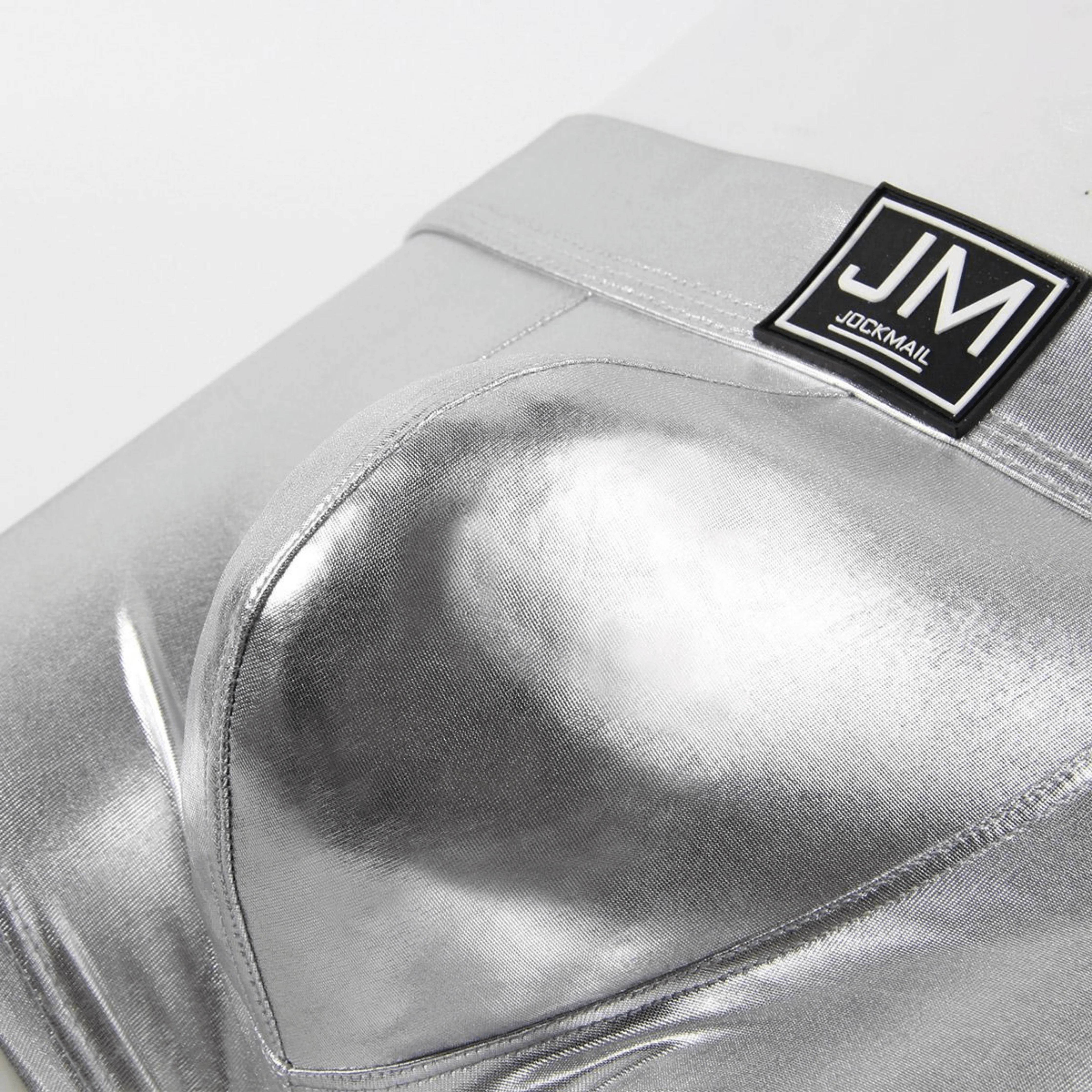 Men's JOCKMAIL JM494 - Pu Leather Shine Boxer - Image 6