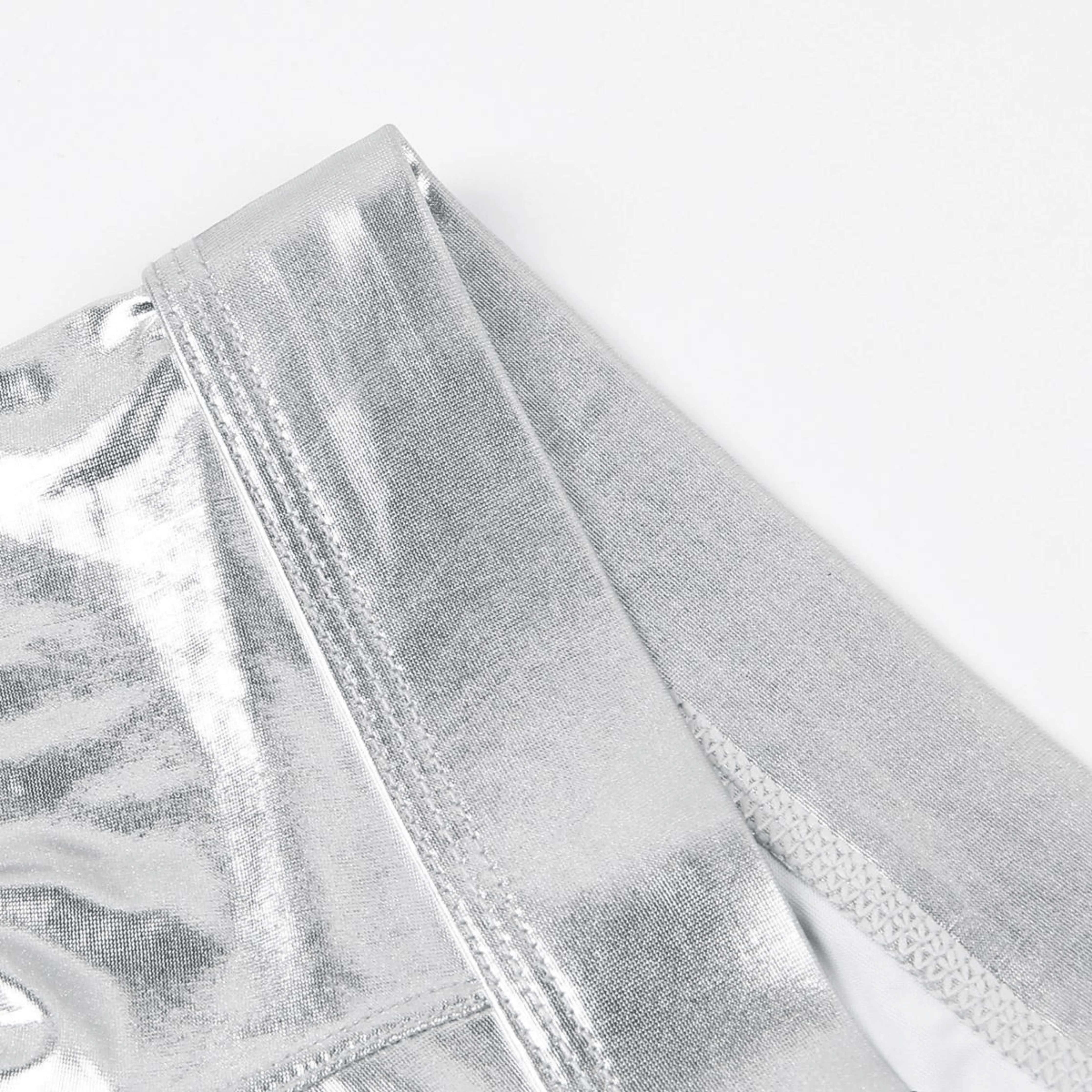 Men's JOCKMAIL JM494 - Pu Leather Shine Boxer - Image 7