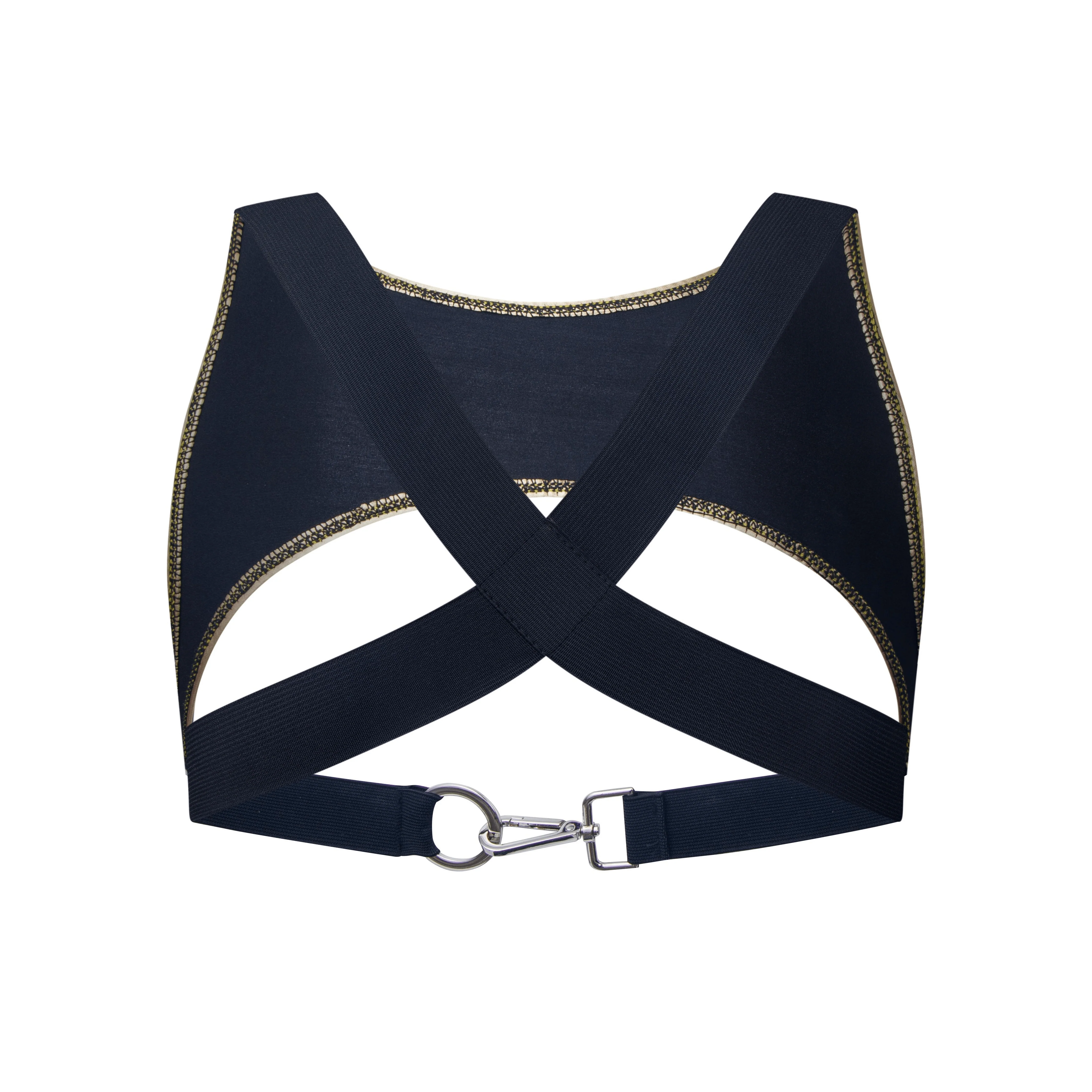Men's JOCKMAIL JM997 - 'X' Perforated Mesh Harness w/strap - Image 4